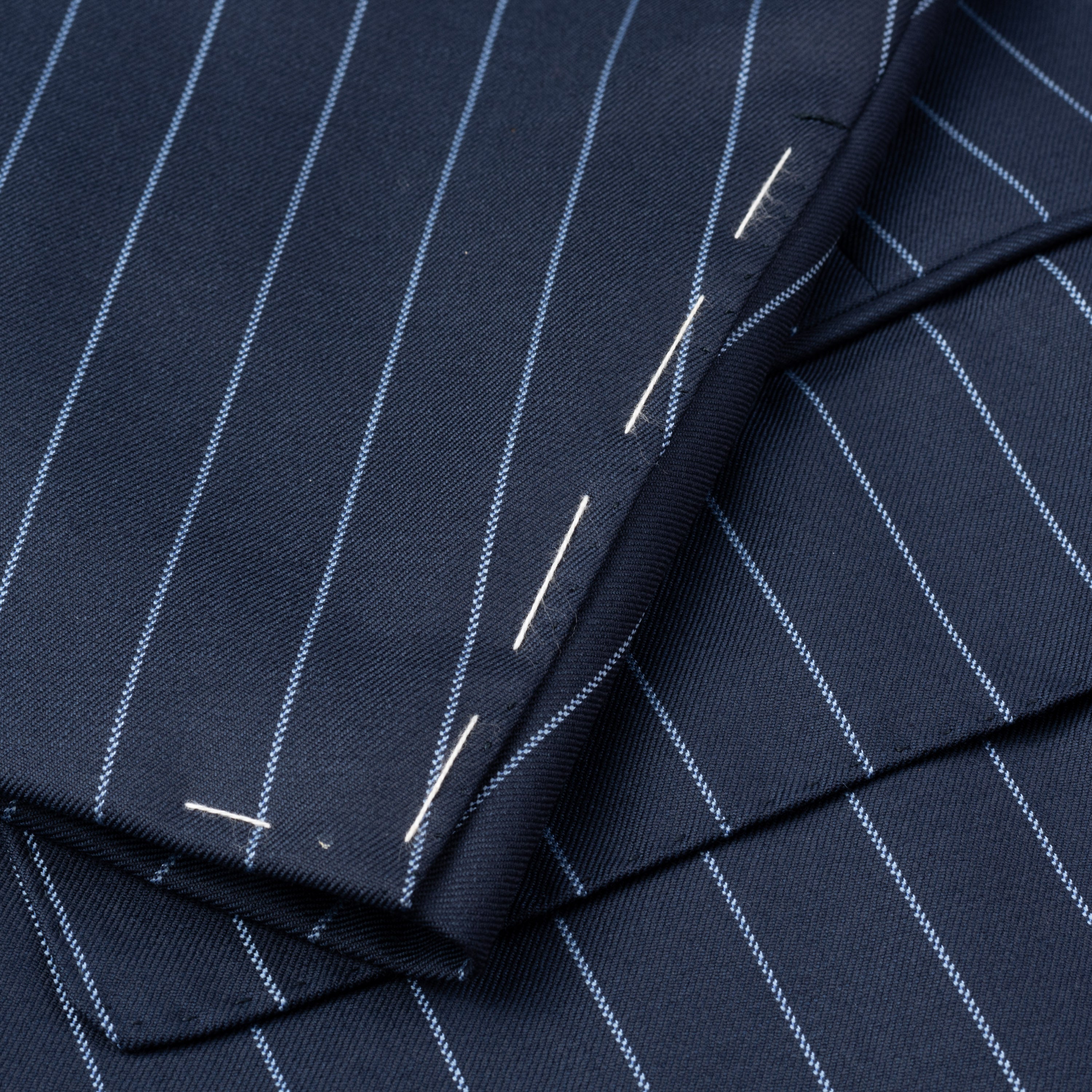 SARTORIA CASTANGIA Navy Blue Striped Wool Super 140's Jacket EU 54 NEW US 44 CASTANGIA