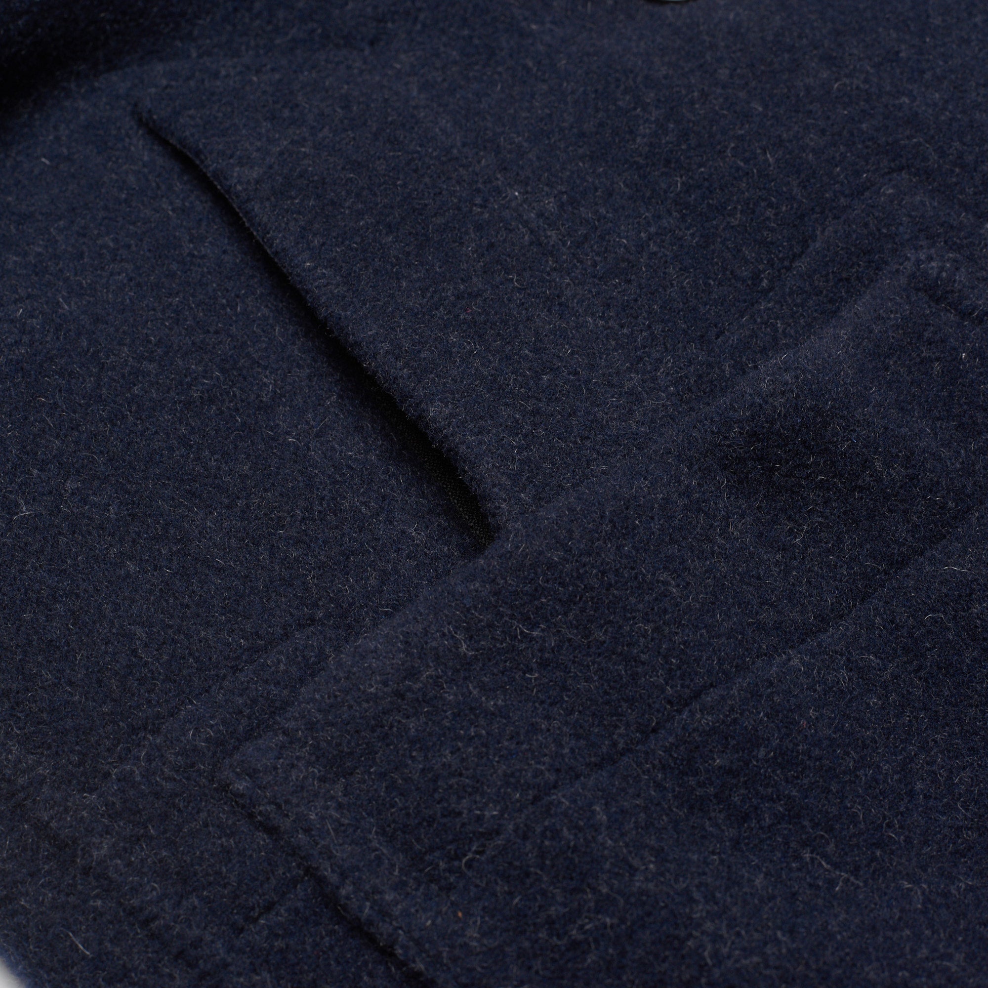 STONE ISLAND PANNO JACQUARD Navy Blue Wool Pea Coat NEW Logo Patch STONE ISLAND