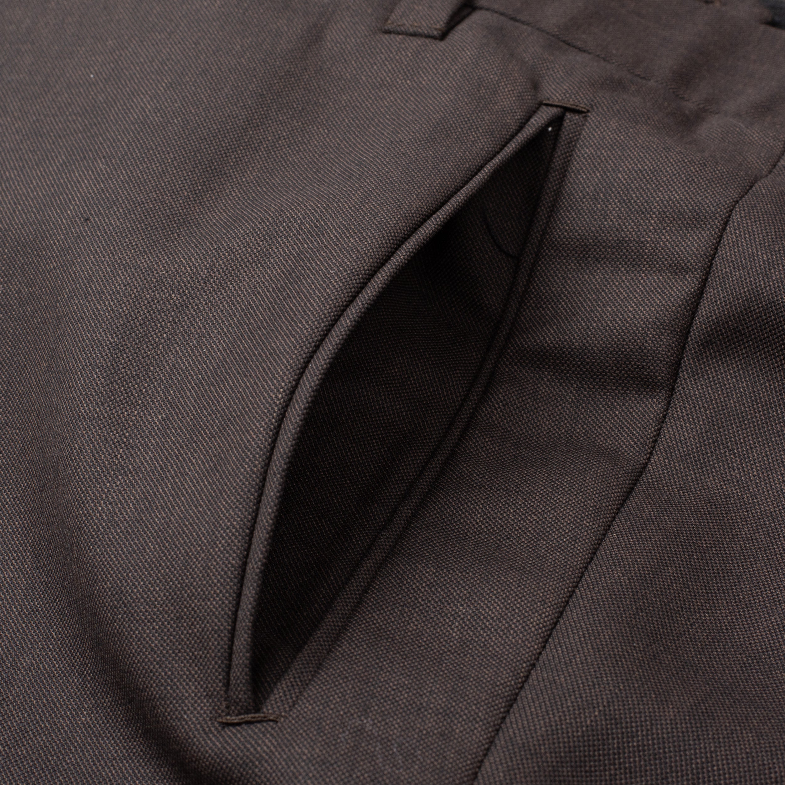 Sartoria CHIAIA Bespoke Ariston Wool Flat Front Dress Pants 62 NEW US 46 Big Siz SARTORIA CHIAIA