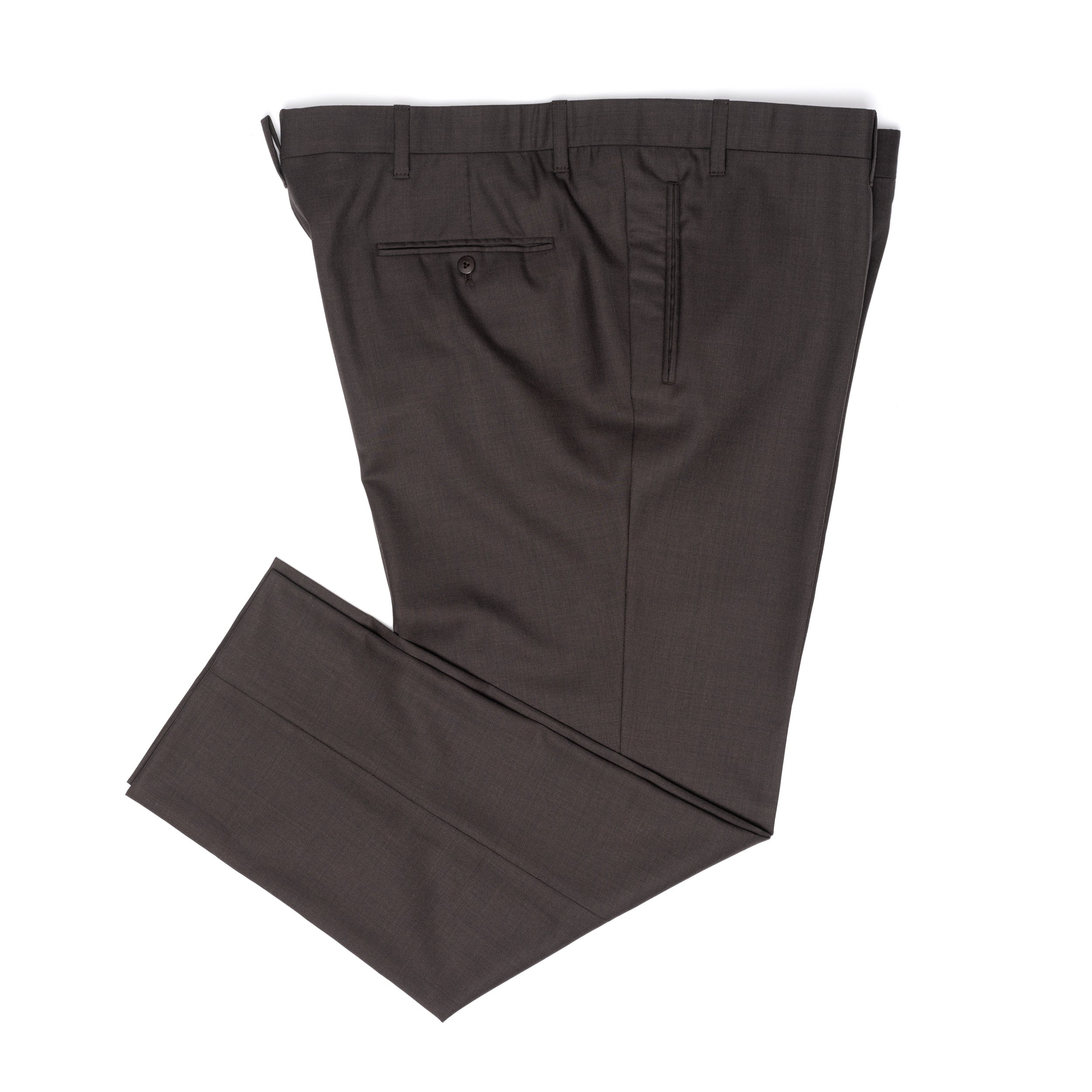 Sartoria CHIAIA Bespoke Ariston Wool Flat Front Dress Pants 62 NEW US 46 Big Siz SARTORIA CHIAIA