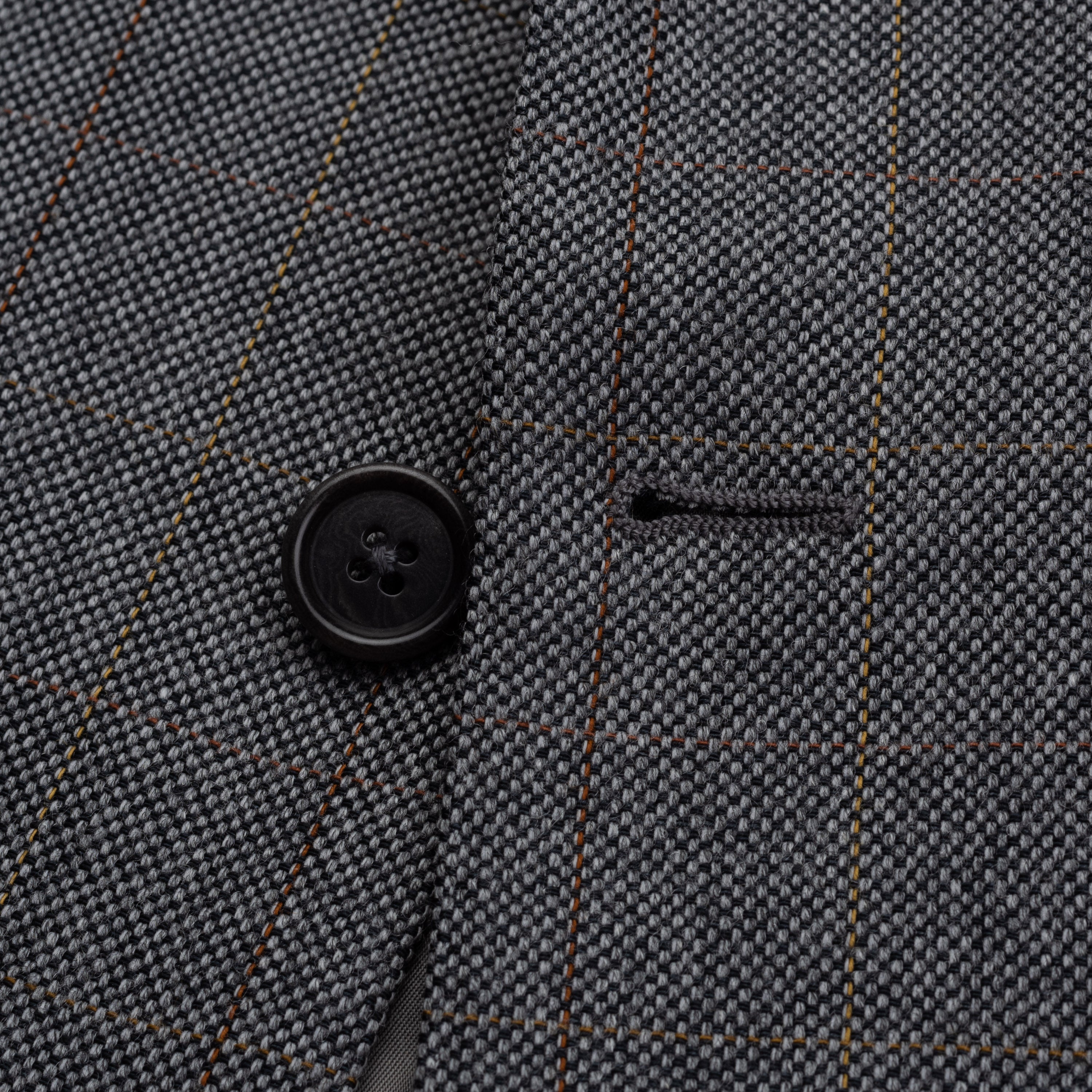 SARTORIA CASTANGIA Handmade Gray Wool Sport Coat Jacket EU 50 NEW US 40 CASTANGIA