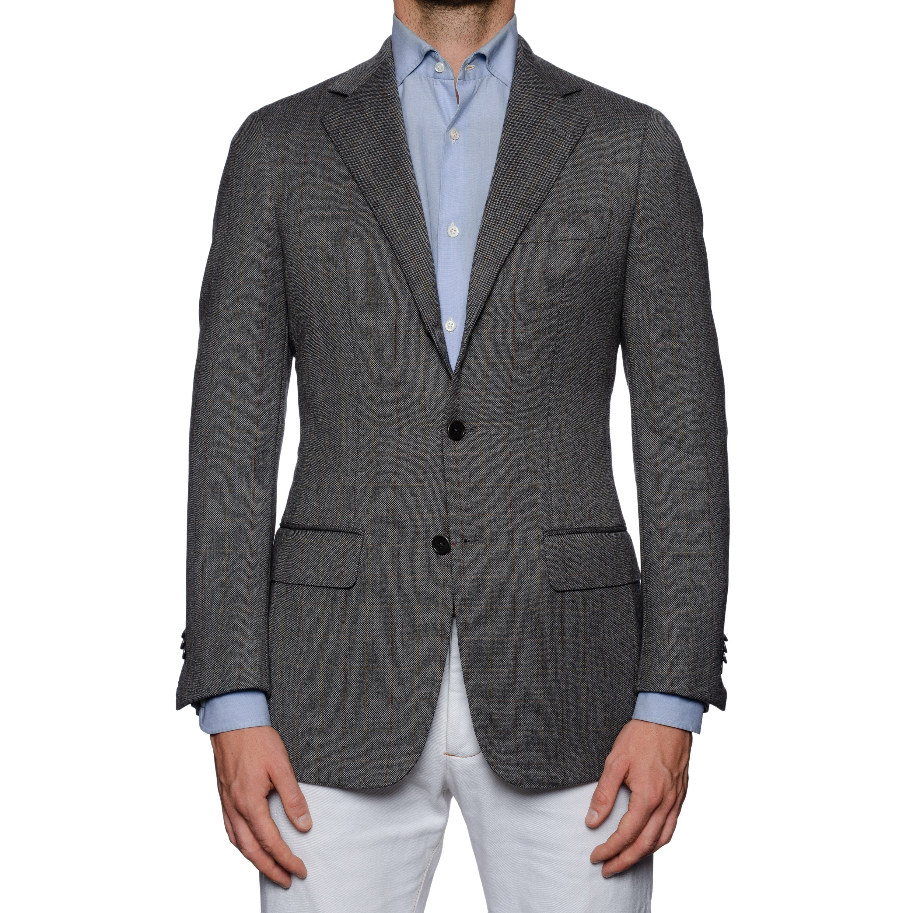 SARTORIA CASTANGIA Handmade Gray Wool Sport Coat Jacket EU 50 NEW US 40 CASTANGIA