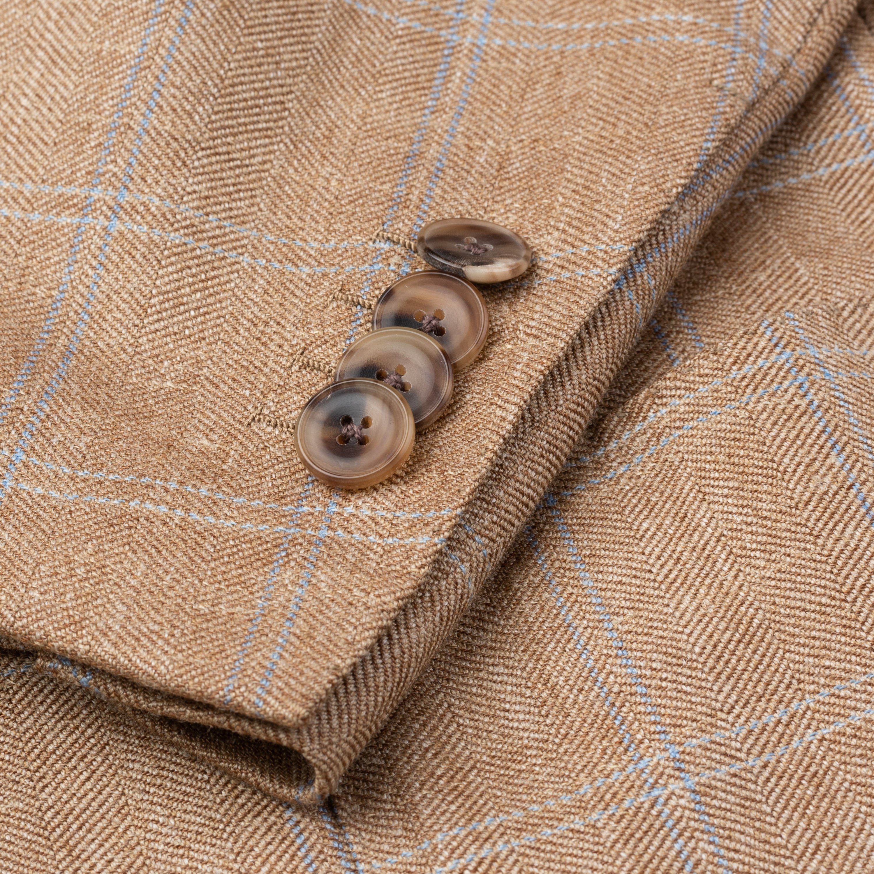 SARTORIA CASTANGIA Plaid Wool-Silk-Linen Jacket EU 52 NEW US 42 CASTANGIA