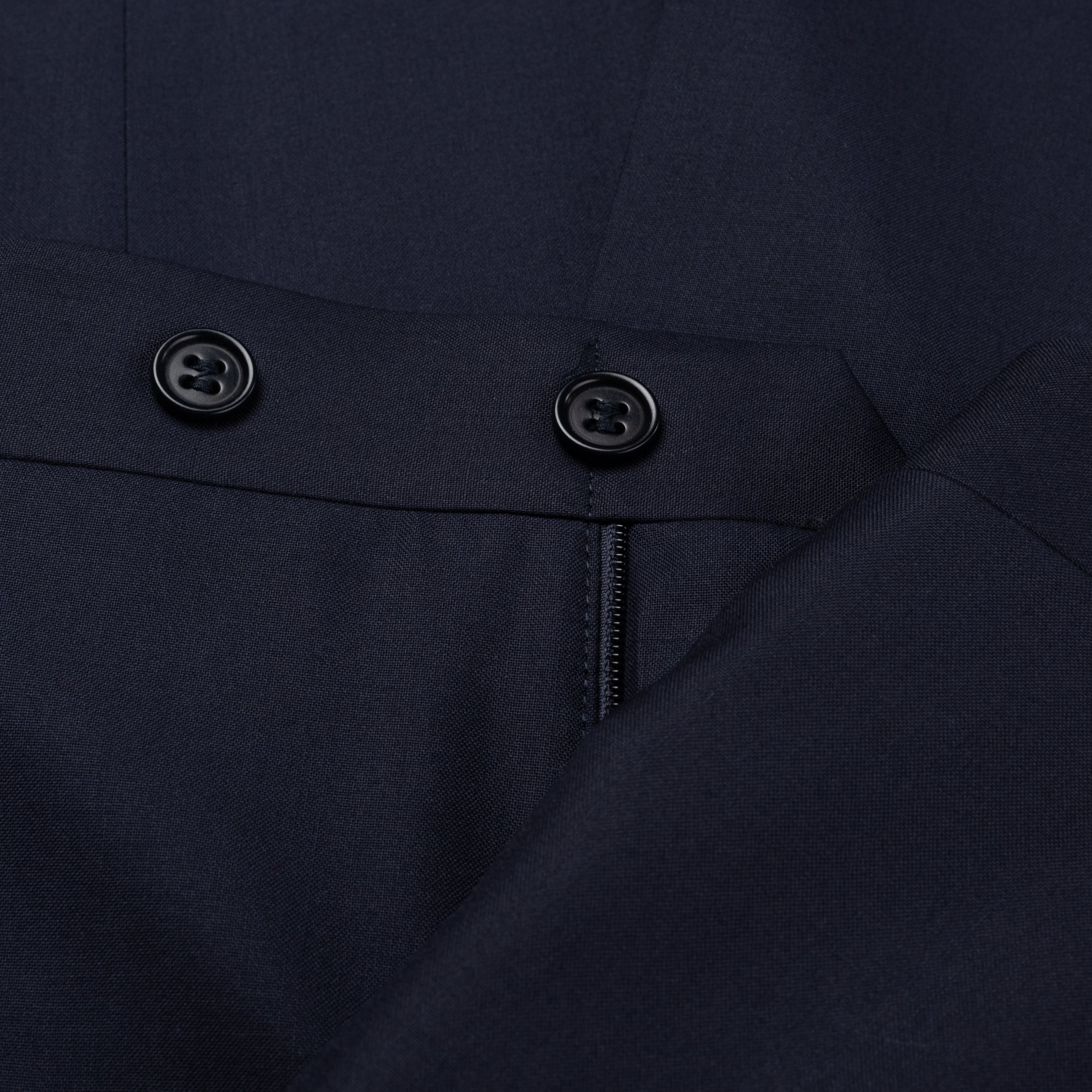 CANALI 1934 Navy Blue Wool-Silk 3 Piece Suit US 44 NEW EU 54 CANALI