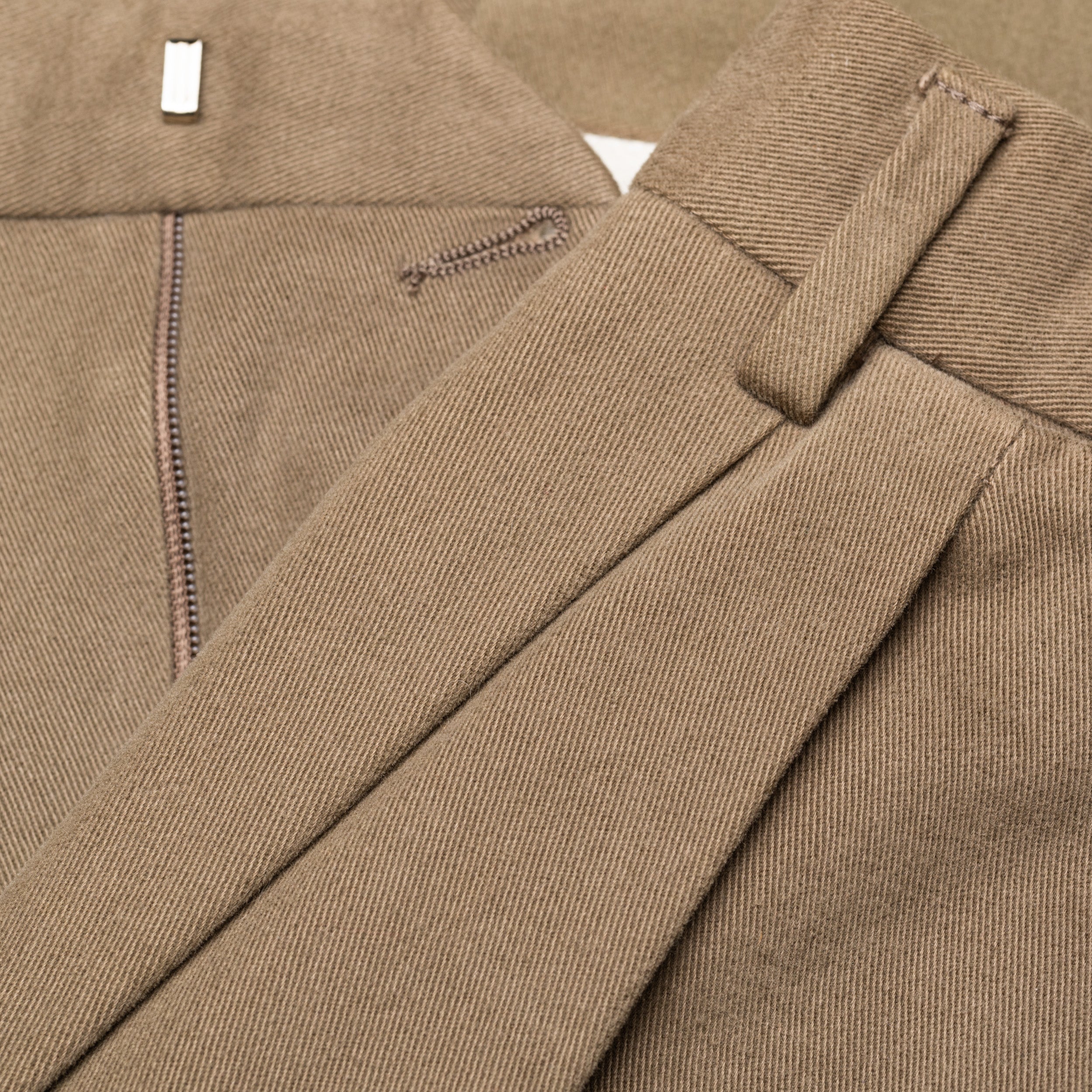 SARTORIA CASTANGIA Olive Twill Cotton Velvet Suit EU 50 NEW US 40 CASTANGIA