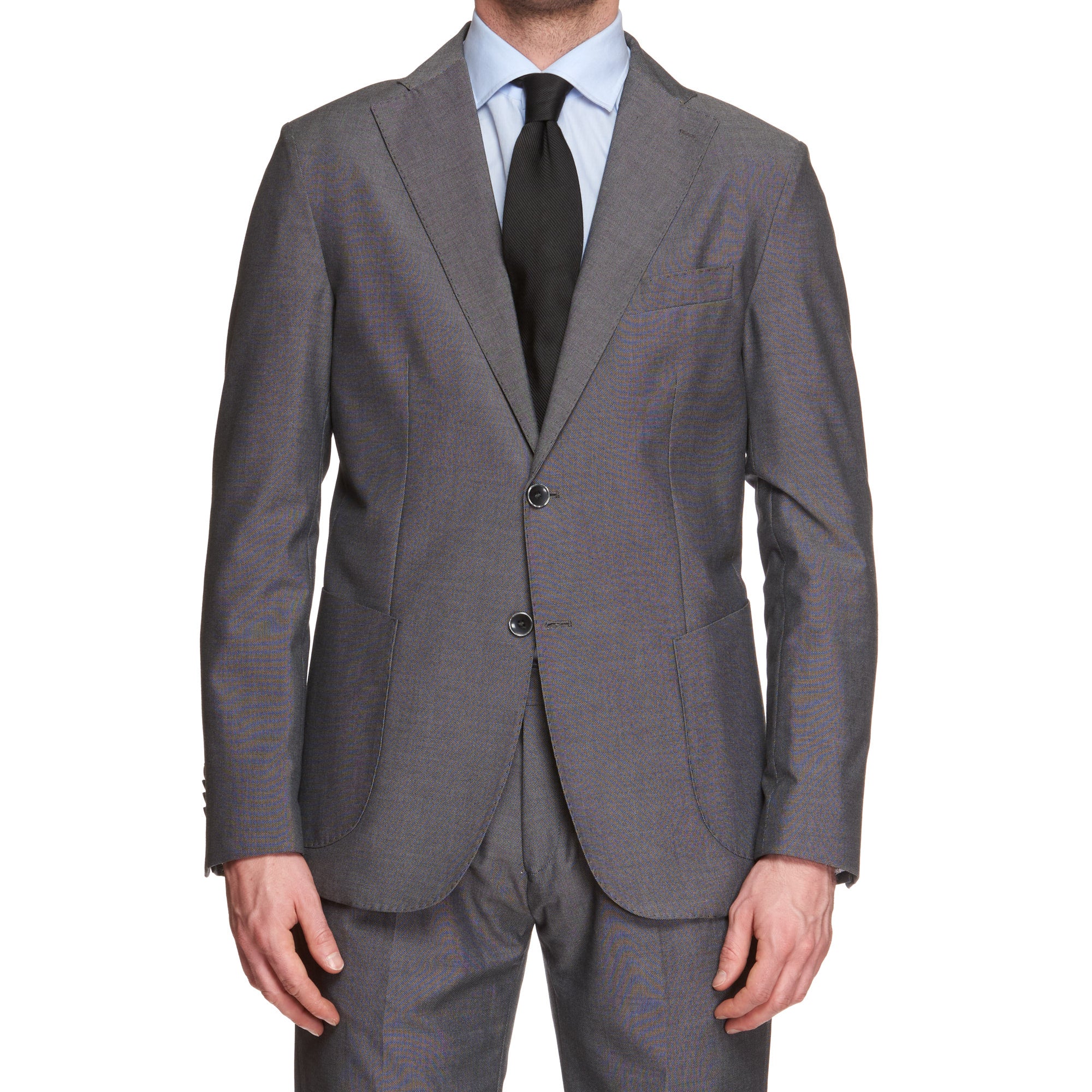 VINCENZO PALUMBO Napoli Gray Patterned Wool Business Suit NEW VINCENZO PALUMBO