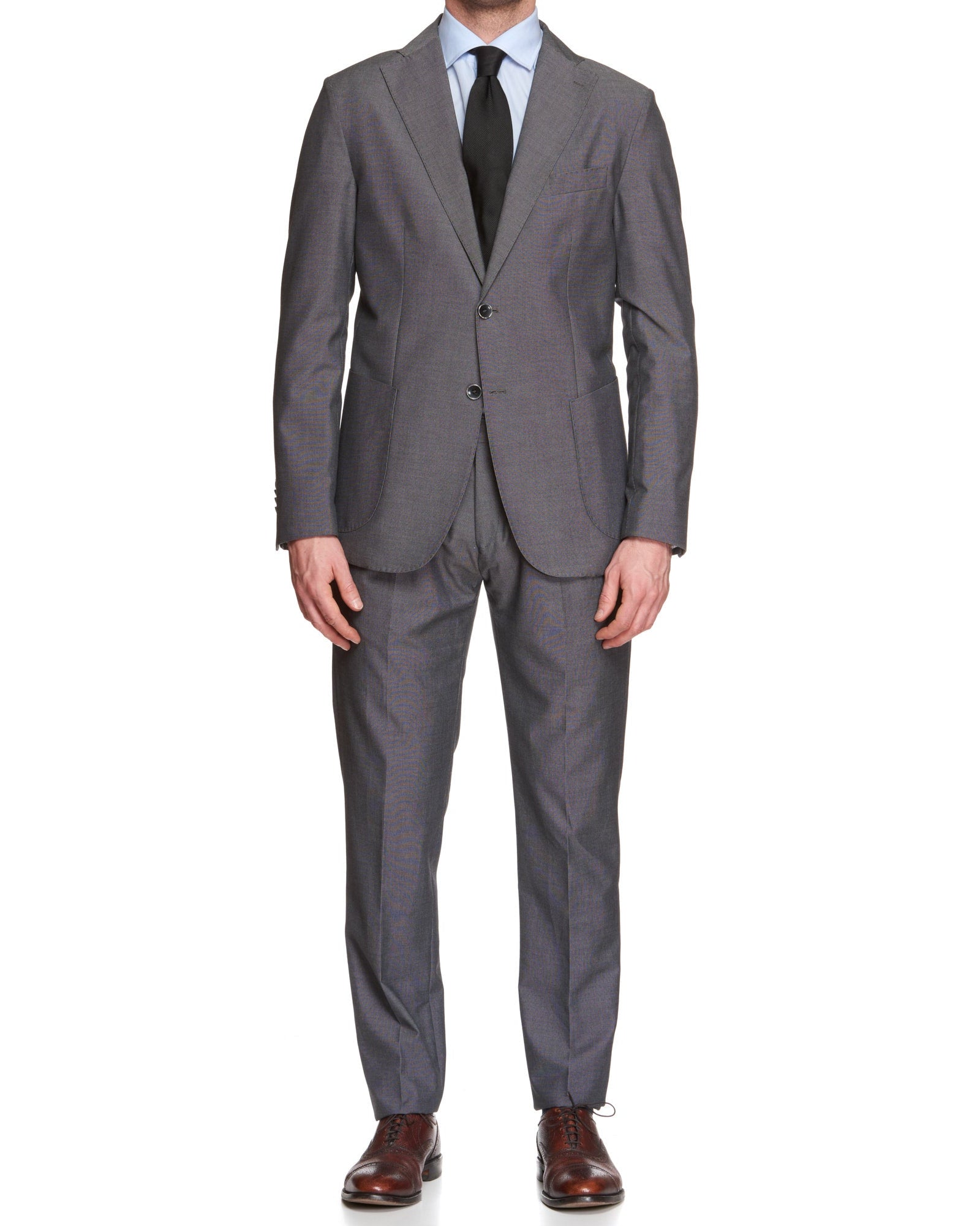 VINCENZO PALUMBO Napoli Gray Patterned Wool Business Suit NEW VINCENZO PALUMBO