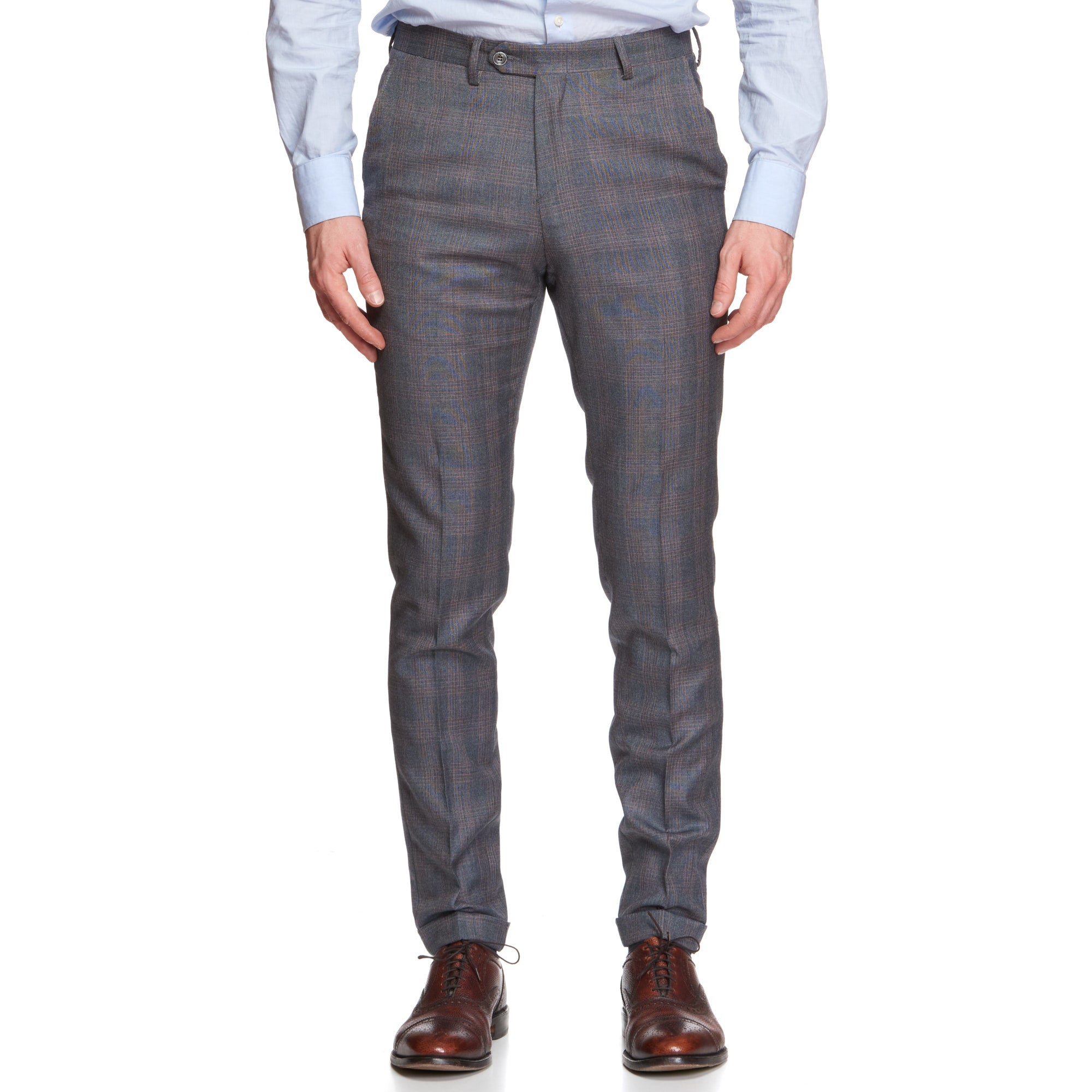 VINCENZO PALUMBO Napoli Gray Plaid Wool Unlined Suit NEW VINCENZO PALUMBO