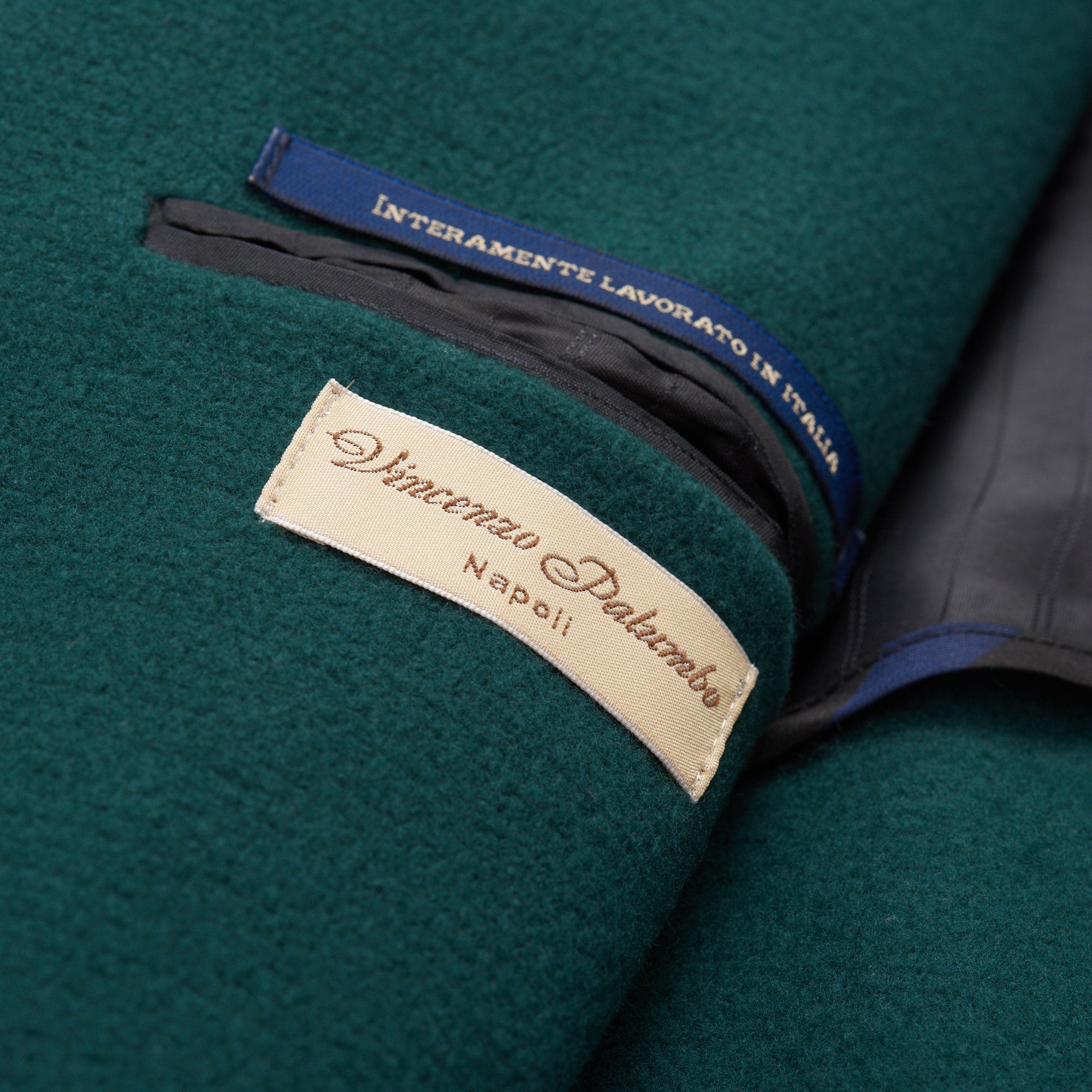 VINCENZO PALUMBO Napoli Green Wool Blend Jacket Coat NEW VINCENZO PALUMBO