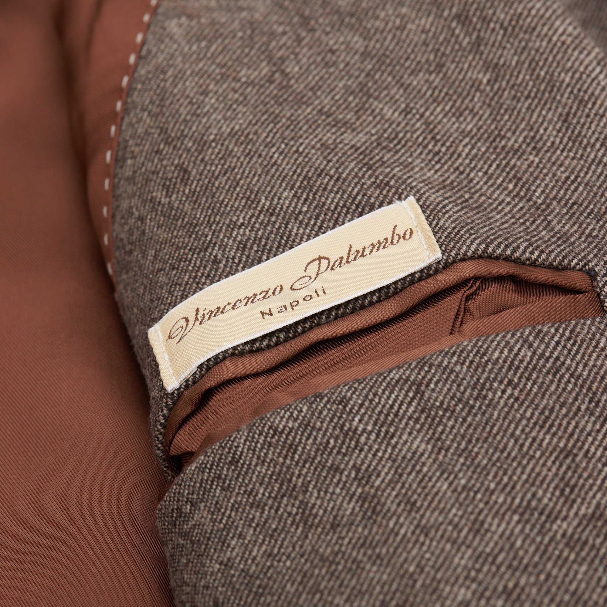 VINCENZO PALUMBO Napoli "Alfred" Brownish Gray Wool Jacket EU 48 NEW US 36 Slim VINCENZO PALUMBO
