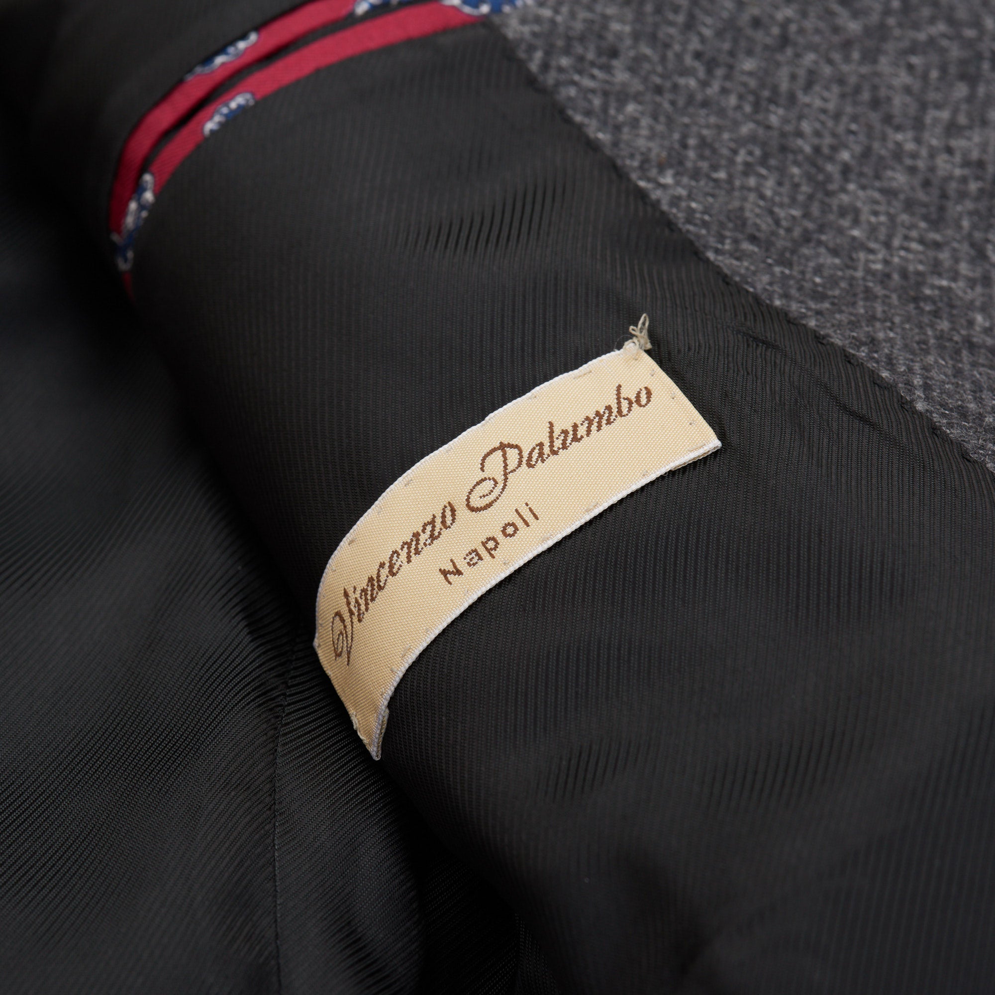 VINCENZO PALUMBO Napoli "Viky" Gray Wool Back Belted Coat EU 52 NEW US 42 VINCENZO PALUMBO