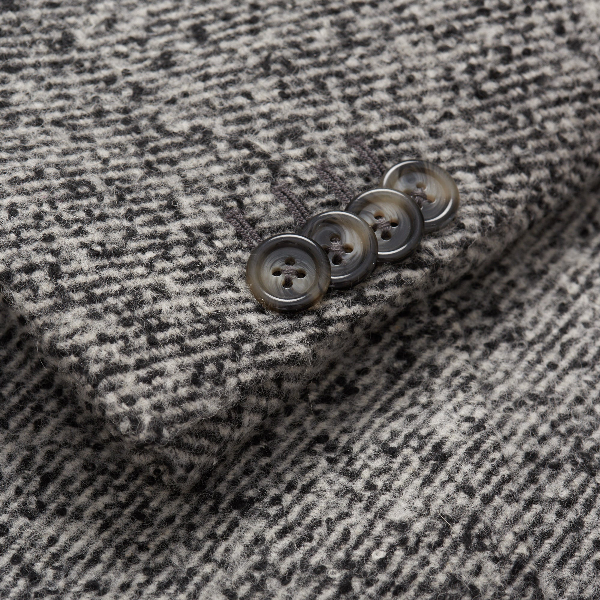 VINCENZO PALUMBO Napoli "Viky" Gray Wool Tweed Back Belted Jacket Coat NEW VINCENZO PALUMBO