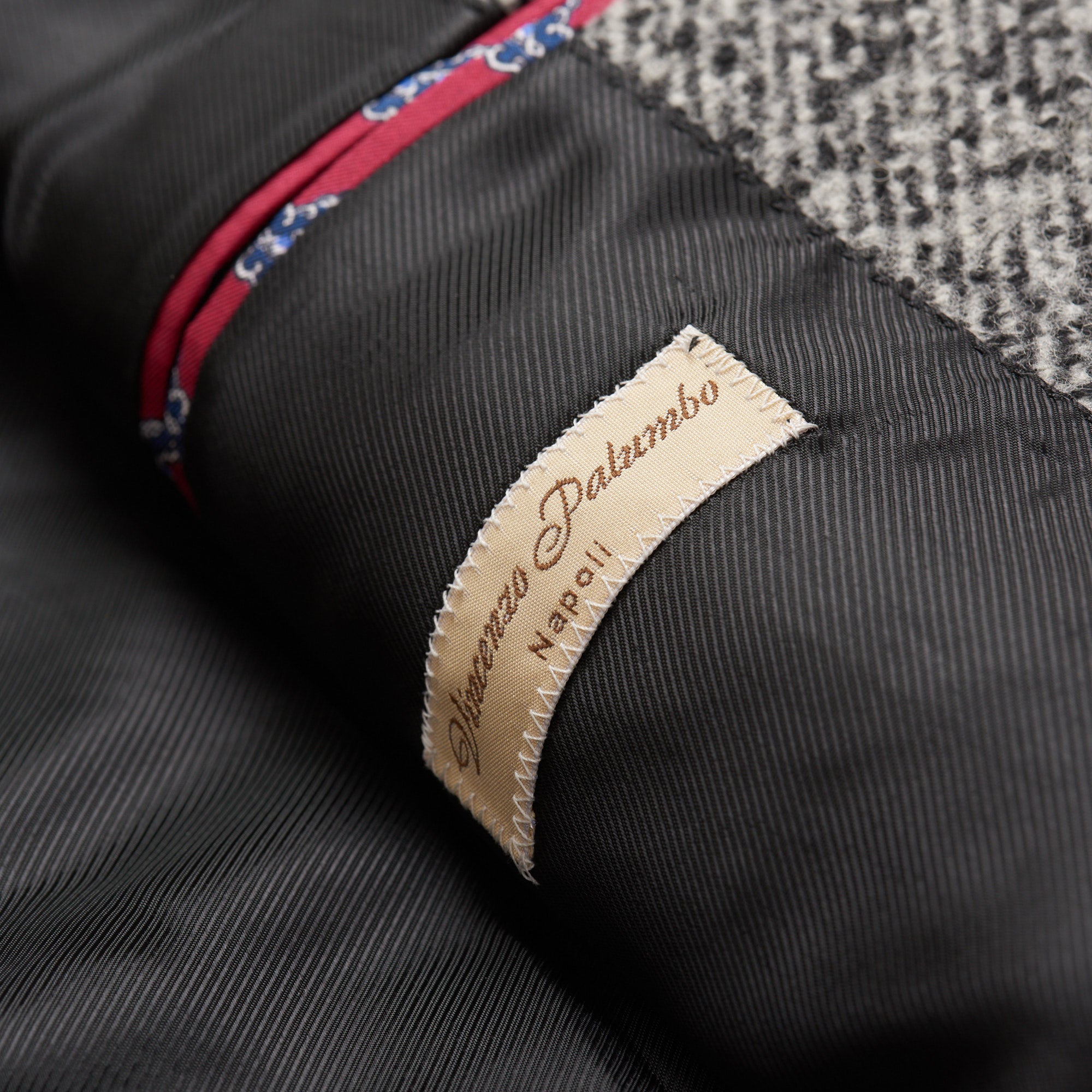 VINCENZO PALUMBO Napoli "Viky" Gray Wool Tweed Back Belted Jacket Coat NEW VINCENZO PALUMBO