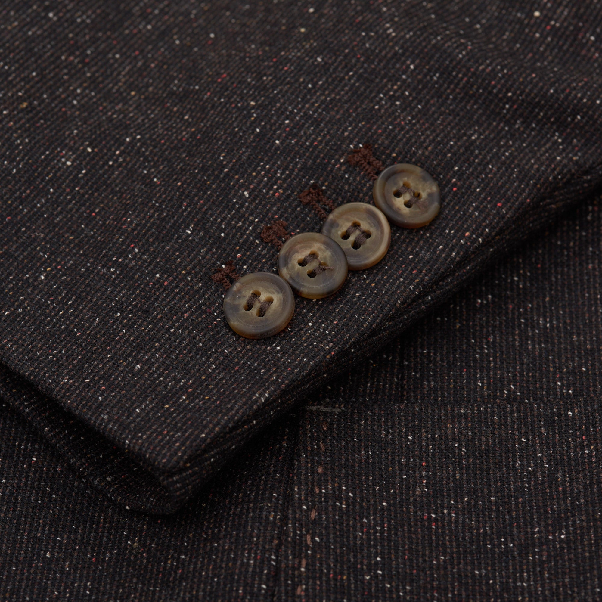 VINCENZO PALUMBO "Alfred" Brown Donegal Wool Jacket EU 56 NEW US 46 Slim Fit VINCENZO PALUMBO