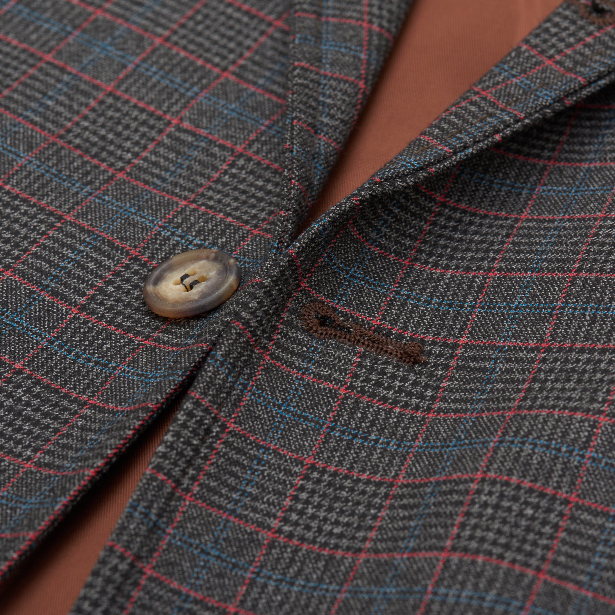 VINCENZO PALUMBO "Alfred" Dark Gray Plaid Wool Jacket EU 46 NEW US 34 Slim Fit VINCENZO PALUMBO