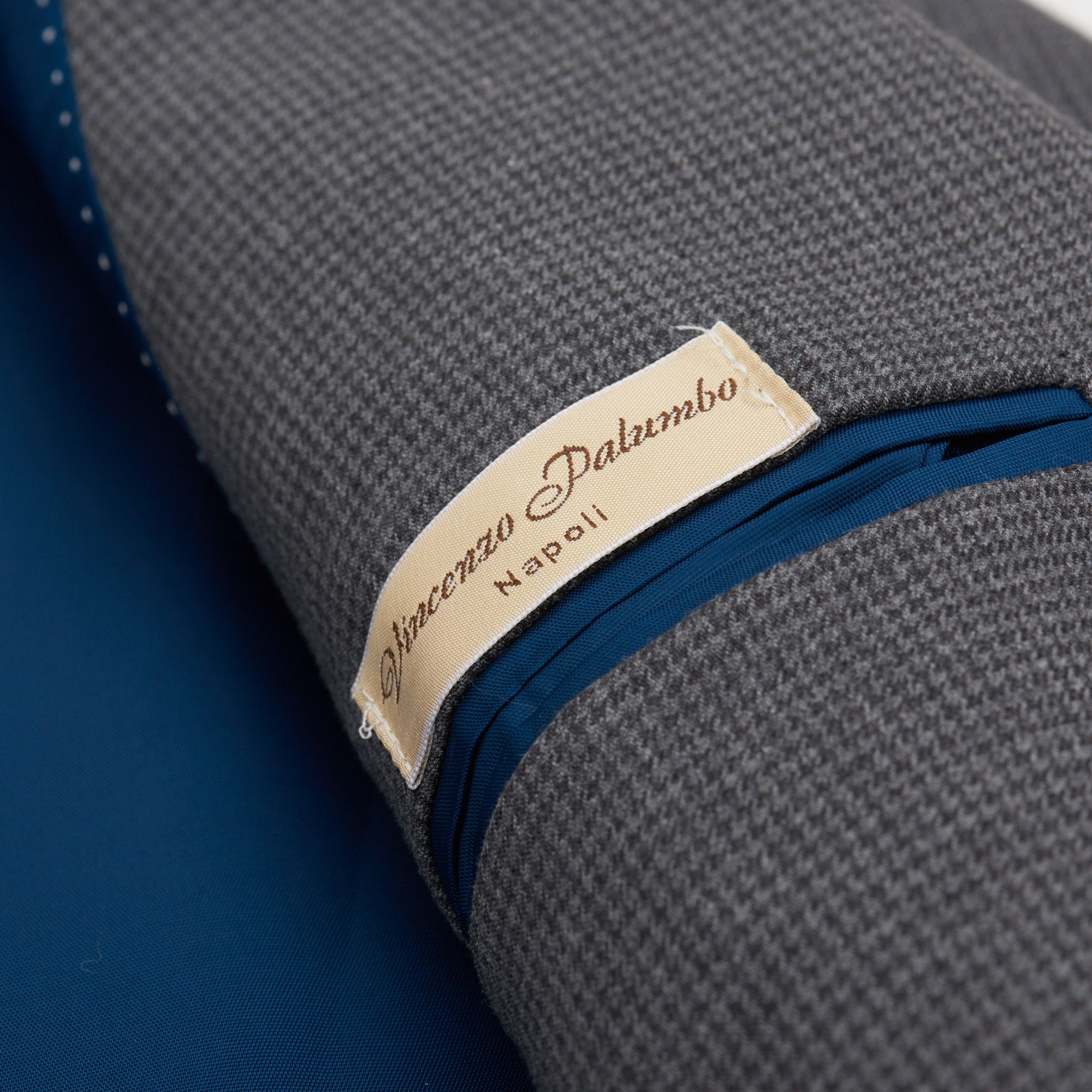 VINCENZO PALUMBO "Alfred" Gray Houndstooth Wool Jacket EU 52 NEW US 40 Slim Fit VINCENZO PALUMBO