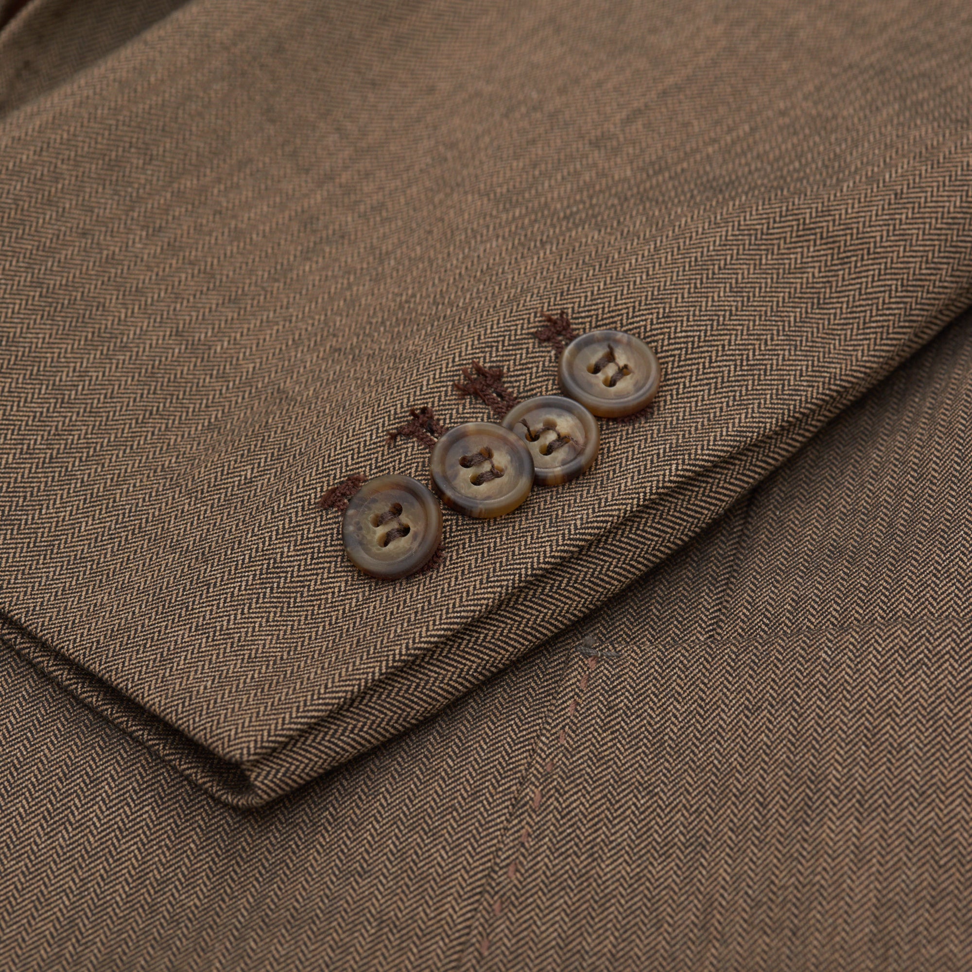 VINCENZO PALUMBO "Alfred" Tan Herringbone Wool Jacket EU 48 NEW US 36 Slim Fit VINCENZO PALUMBO