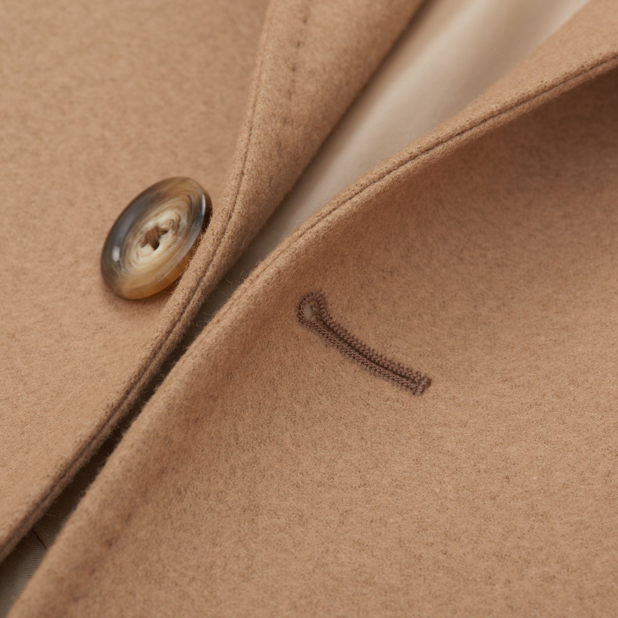 Palumbo x VITALE BARBERIS CANONICO VBC "Vintage" Camel Wool Flannel Coat NEW VITALE BARBERIS CANONICO