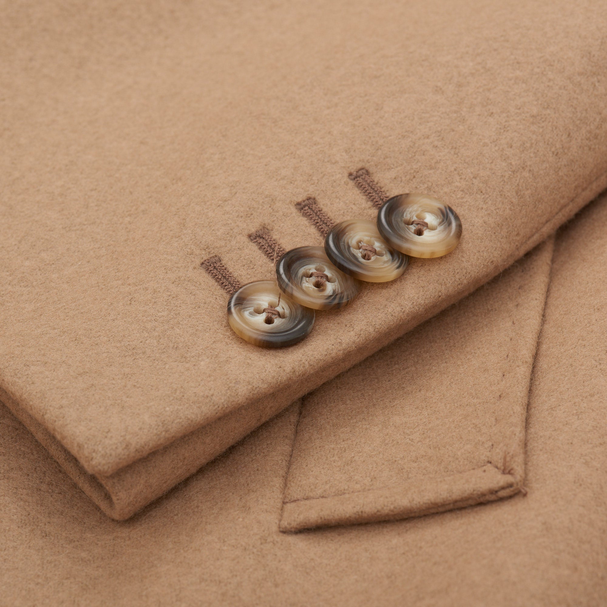 Palumbo x VITALE BARBERIS CANONICO VBC "Vintage" Camel Wool Flannel Coat NEW VITALE BARBERIS CANONICO