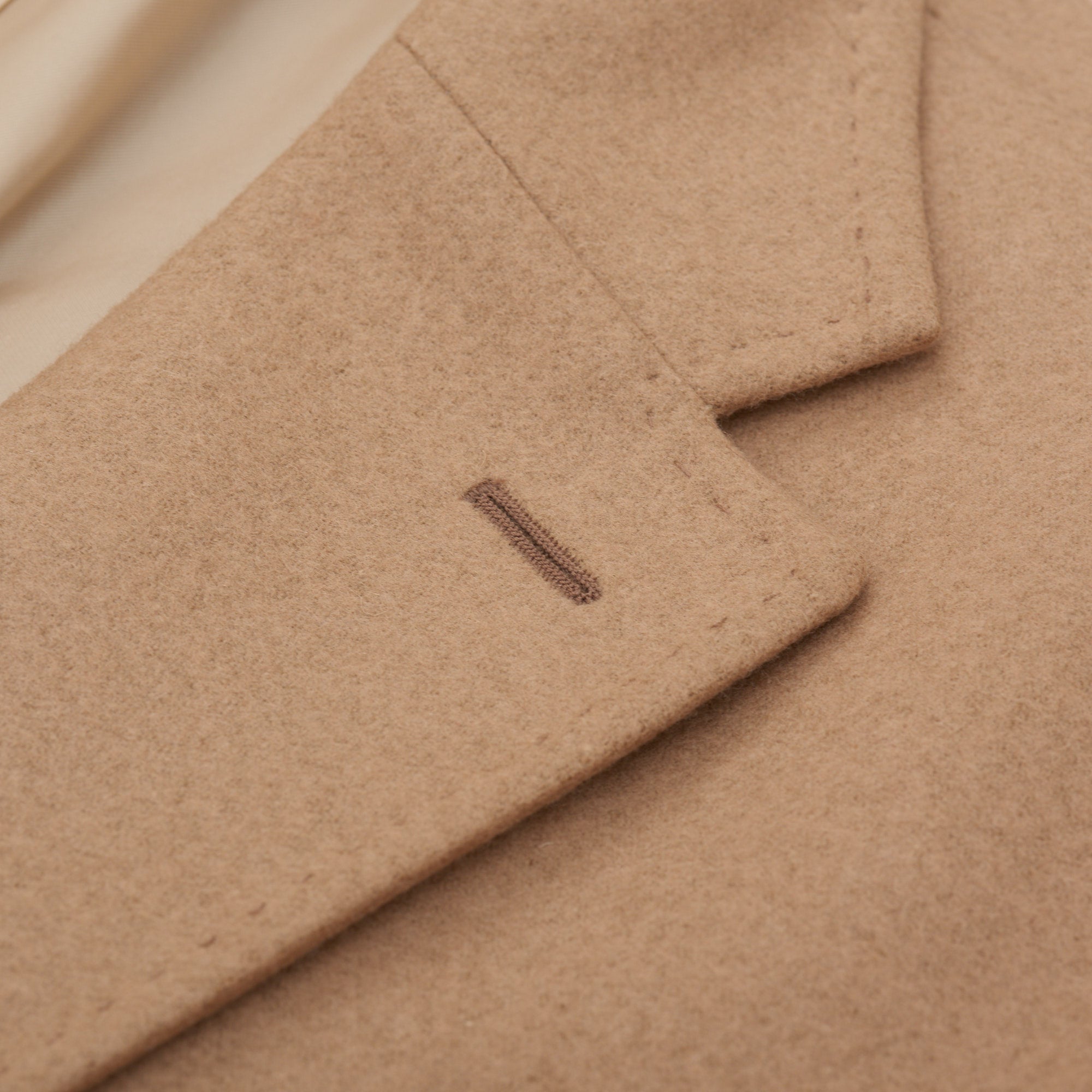 Palumbo x VITALE BARBERIS CANONICO VBC "Vintage" Camel Wool Flannel Coat NEW VITALE BARBERIS CANONICO