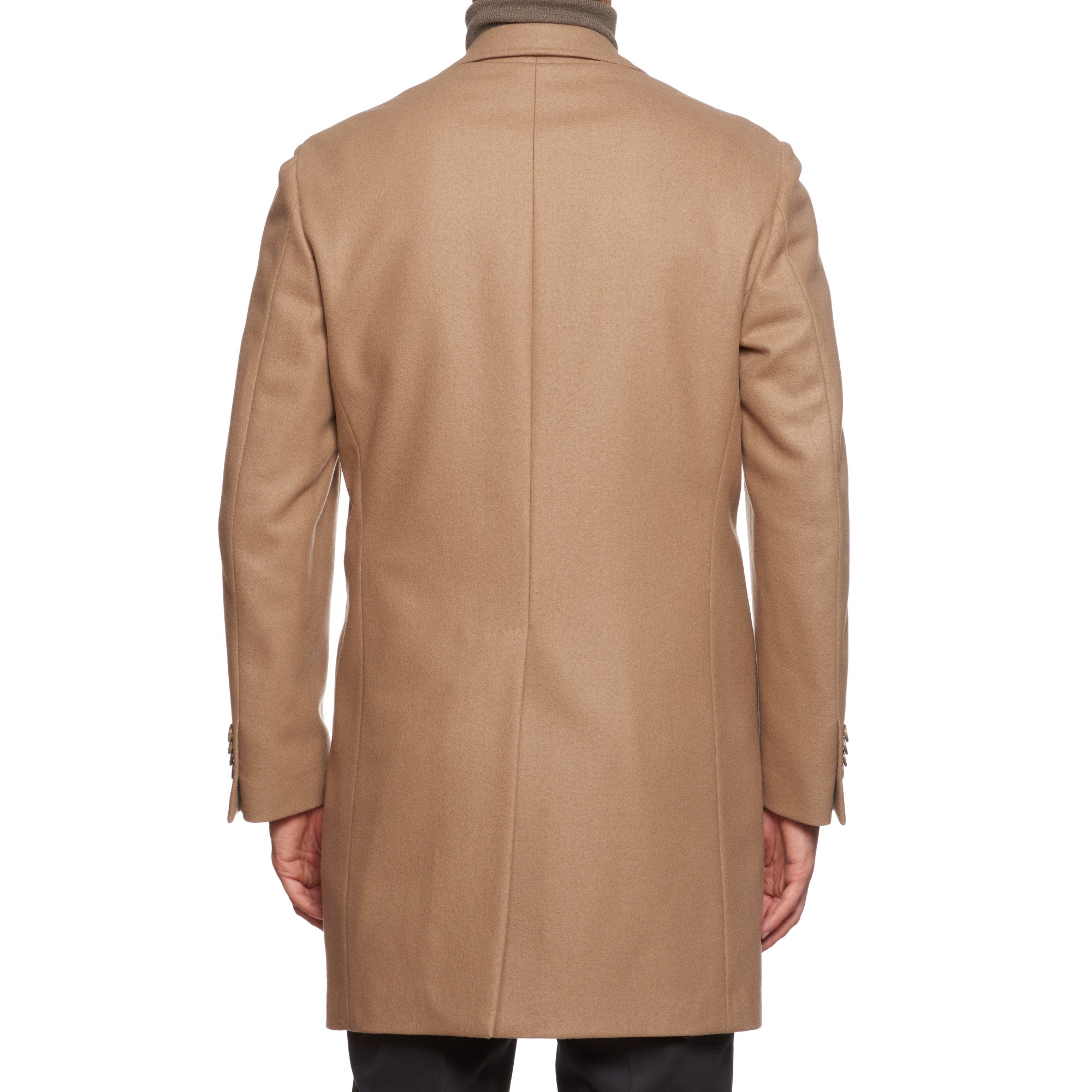 Palumbo x VITALE BARBERIS CANONICO VBC "Vintage" Camel Wool Flannel Coat NEW VITALE BARBERIS CANONICO