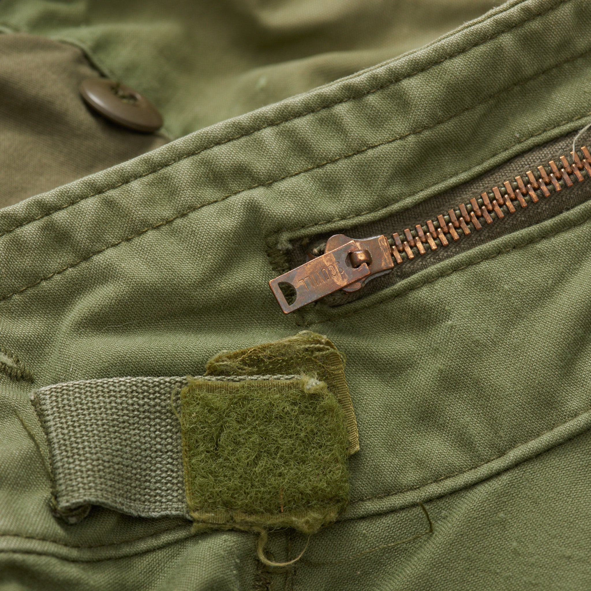 Vintage 1970's M-65 Olive Cotton Military Field Jacket Size L 1970's ALPHA INDUSTRIES