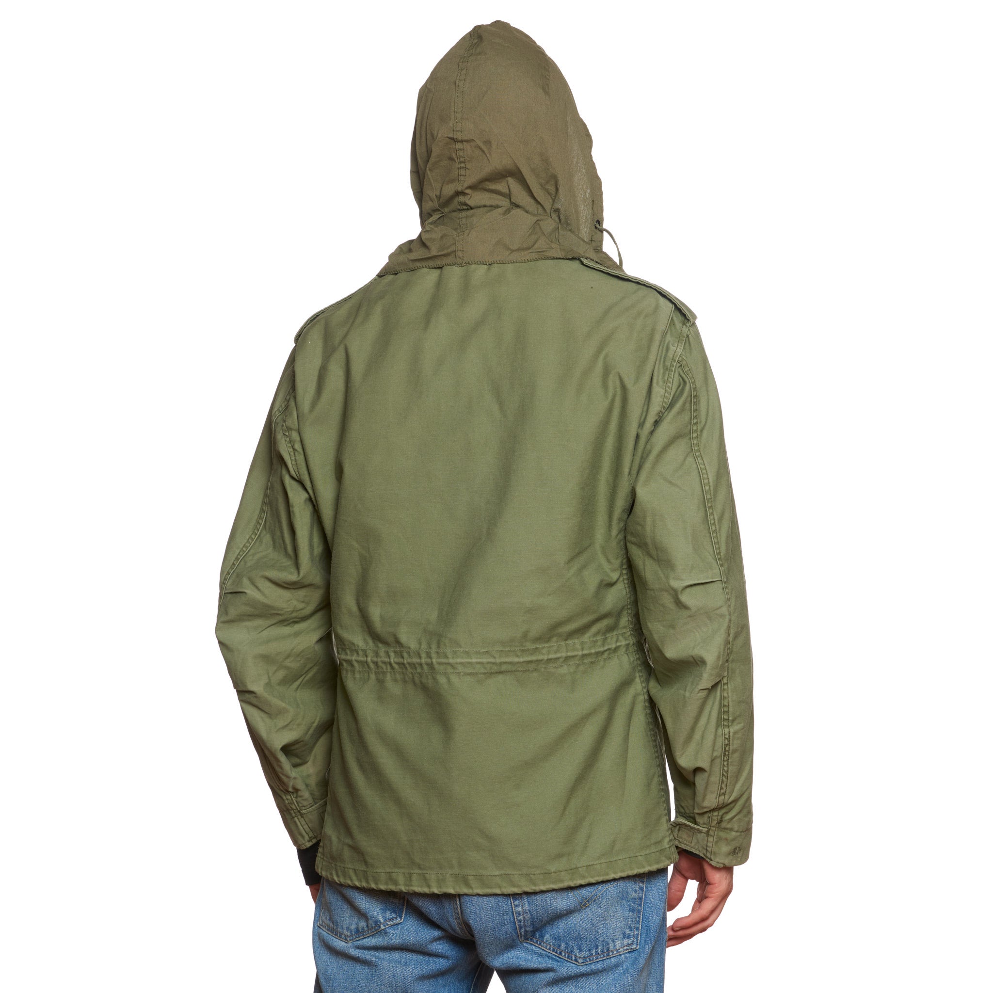 Vintage 1970's M-65 Olive Cotton Military Field Jacket Size L 1970's ALPHA INDUSTRIES