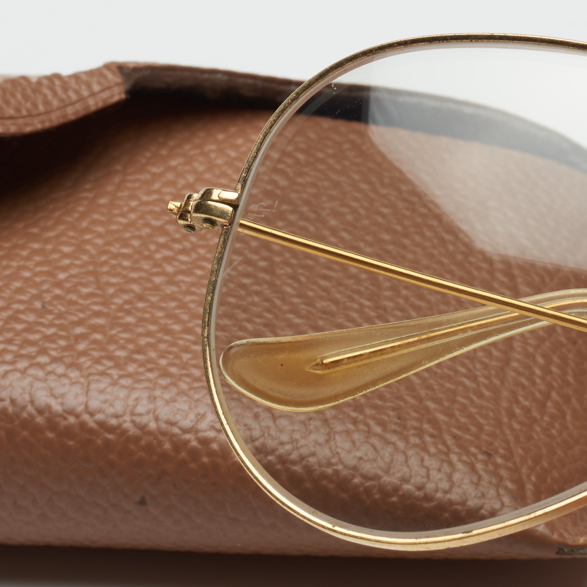 Vintage B&L RAY BAN Made in USA Gold Plated Aviator Changeables Sunglasses 58mm RAY BAN