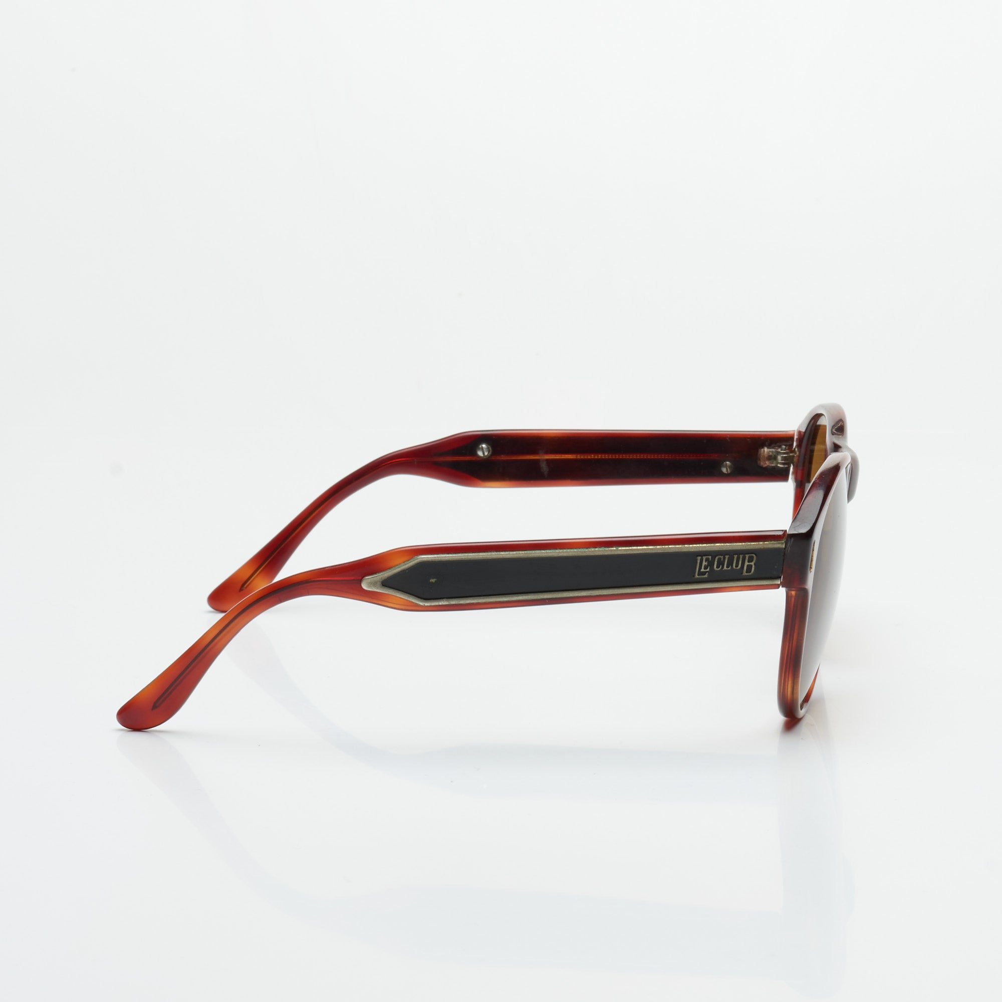 Vintage LE CLUB Tortoise Aviator Sunglasses with Case Made in Italy LE CLUB