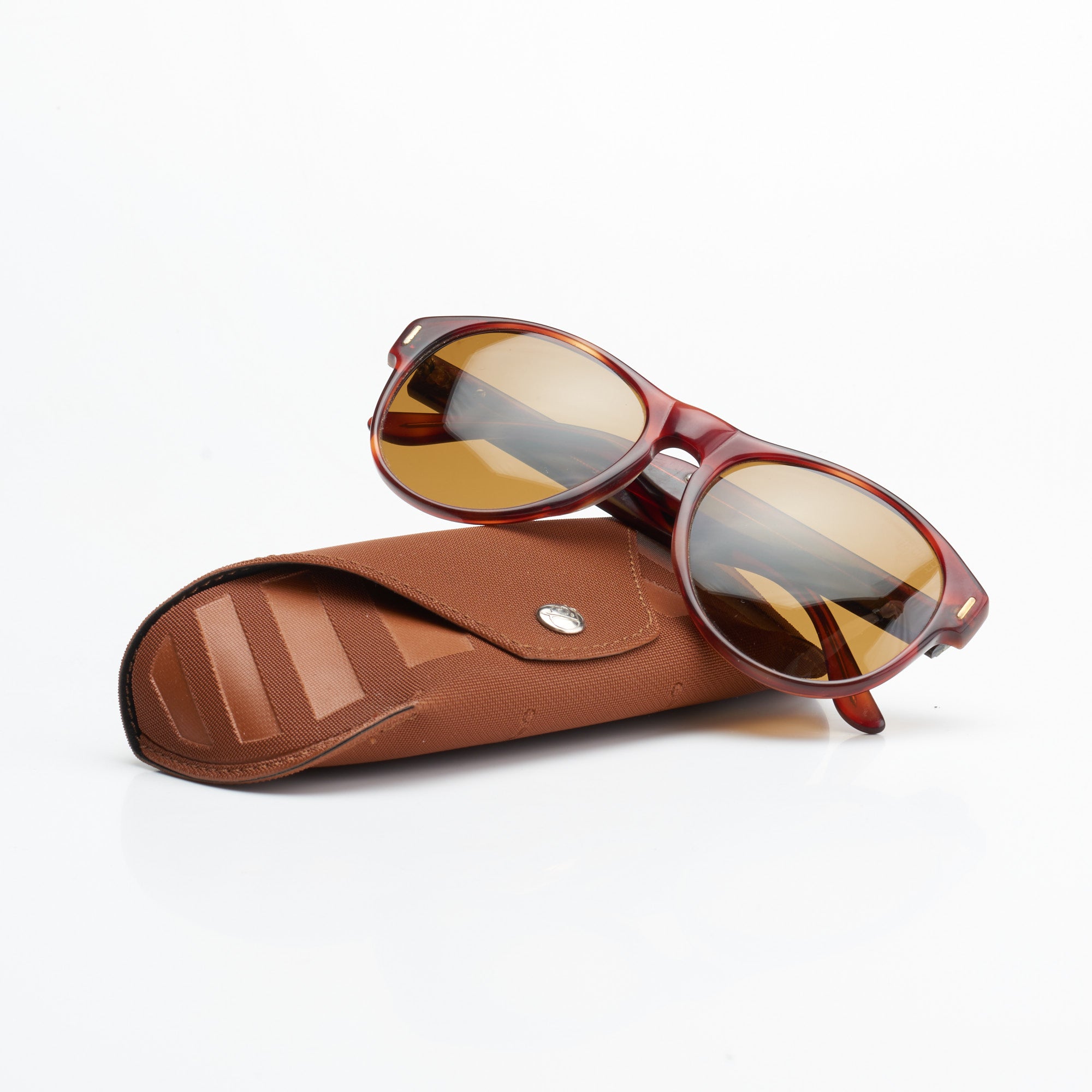 Vintage LE CLUB Tortoise Aviator Sunglasses with Case Made in Italy LE CLUB