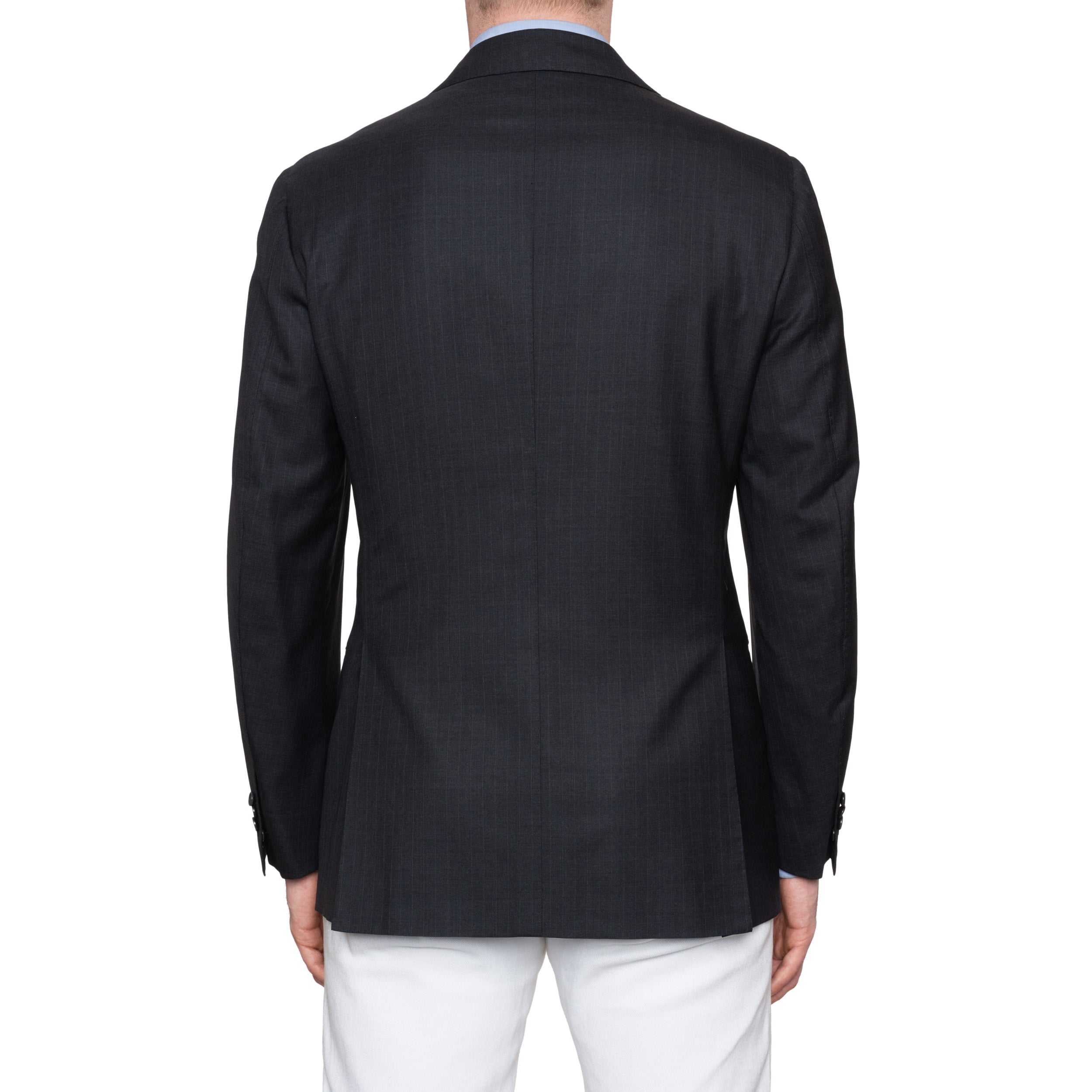 CESARE ATTOLINI for M. BARDELLI Gray Striped Wool Super 180's Jacket 50 NEW 40 CESARE ATTOLINI