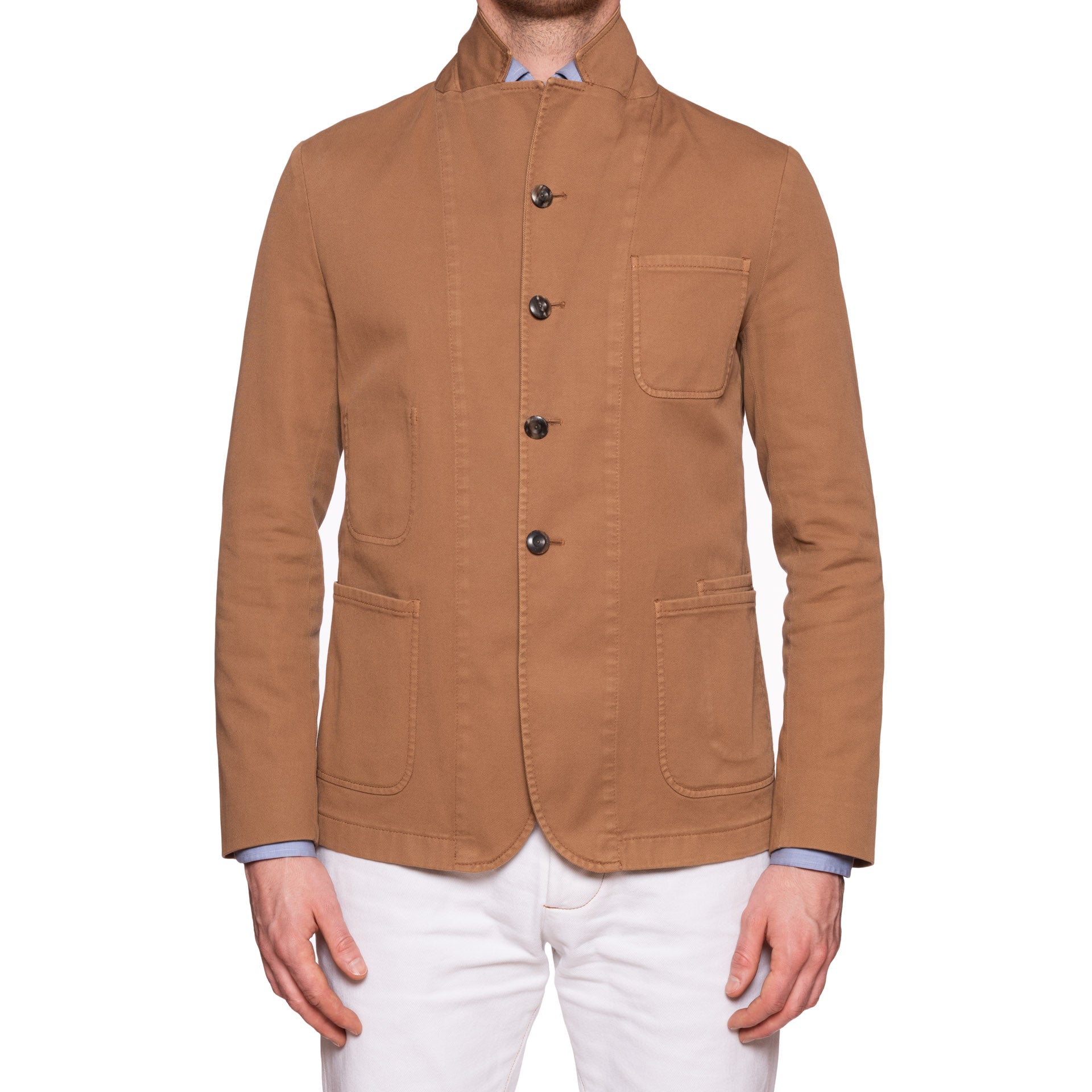 BOGLIOLI Milano "67" Light Brown Cotton 4 Button Unlined Jacket EU M NEW US 40 BOGLIOLI