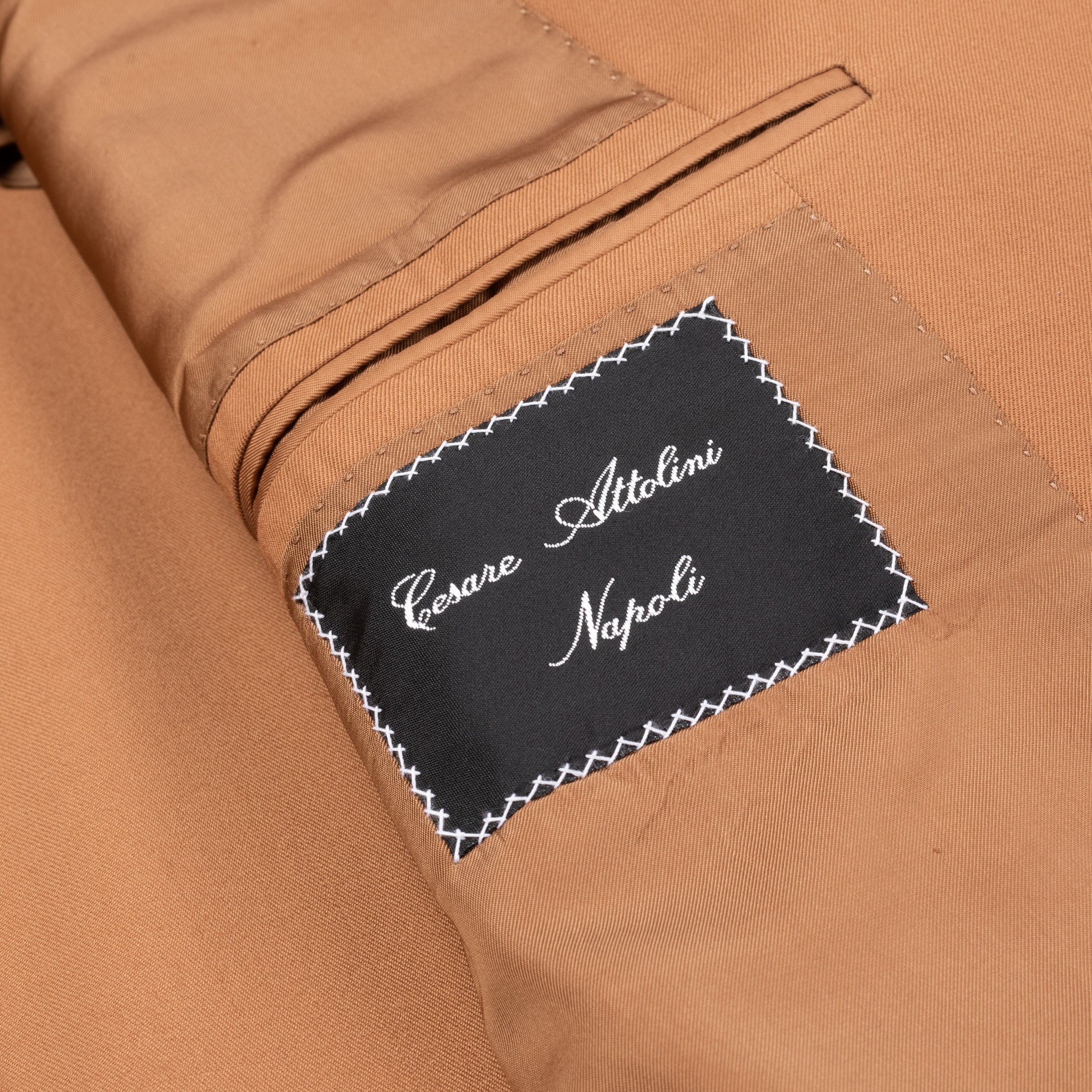 CESARE ATTOLINI Napoli Caramel Wool Super 150's Blazer Jacket NEW CESARE ATTOLINI