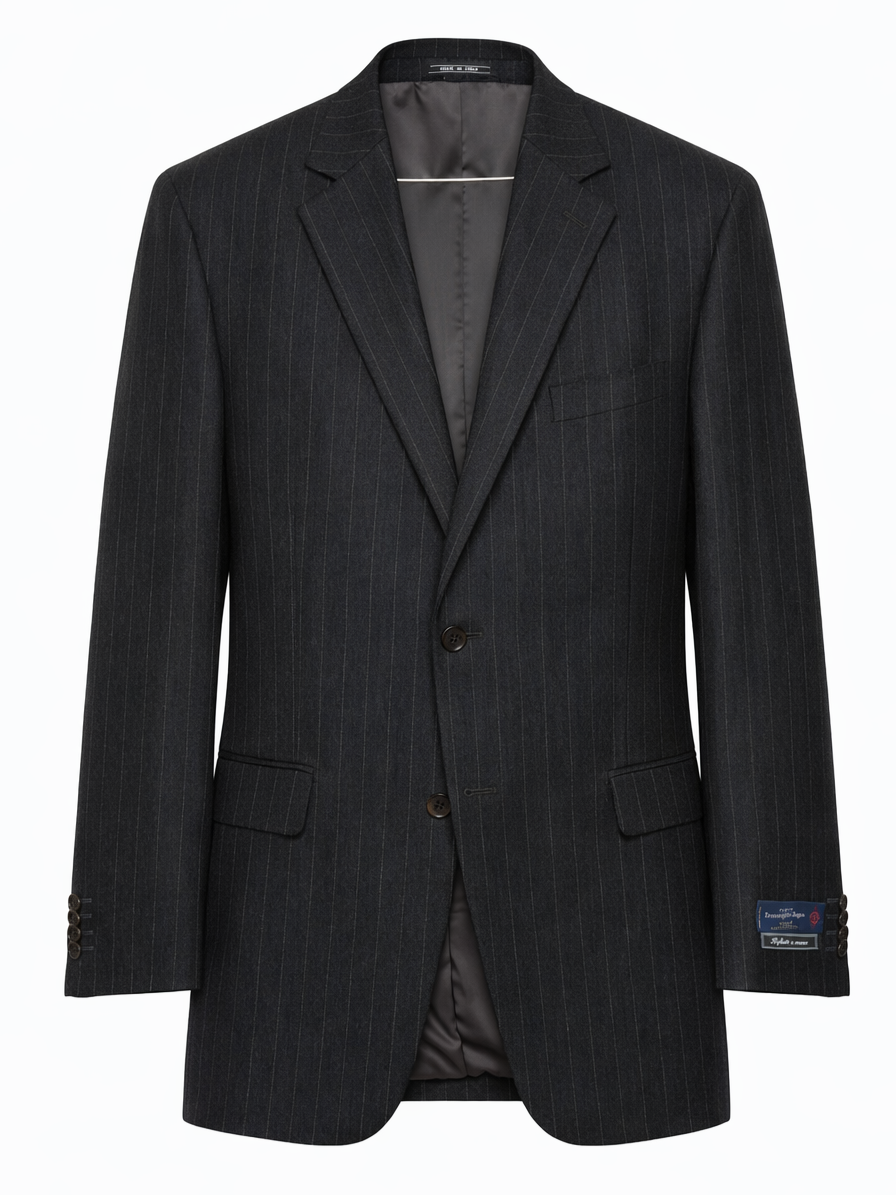 Castangia for Sir Wilson ERMENEGILDO ZEGNA Trofeo Gray Virgin Wool Suit