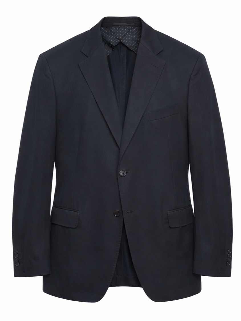 SIR WILSON Torino Navy Blue Cotton LarusMiani Business Suit