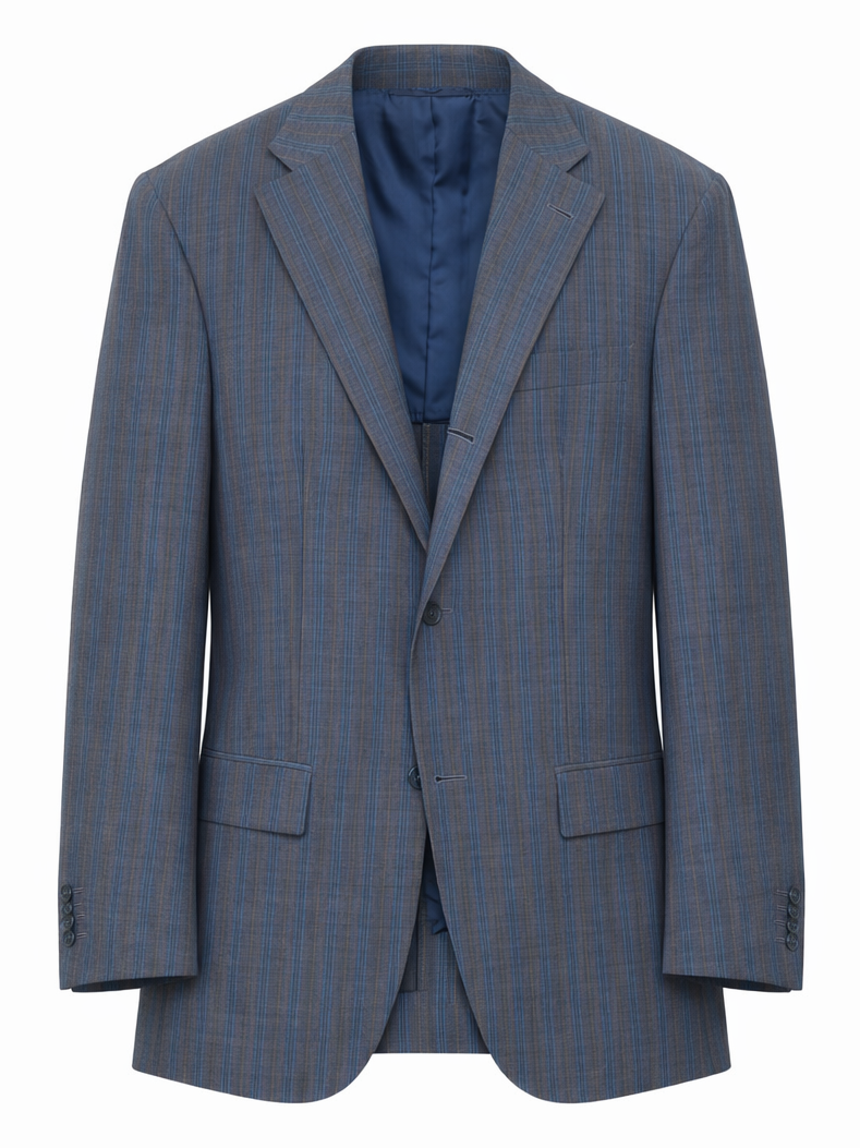 SIR WILSON Torino by Vestimenta Light Blue Wool-Mohair Suit