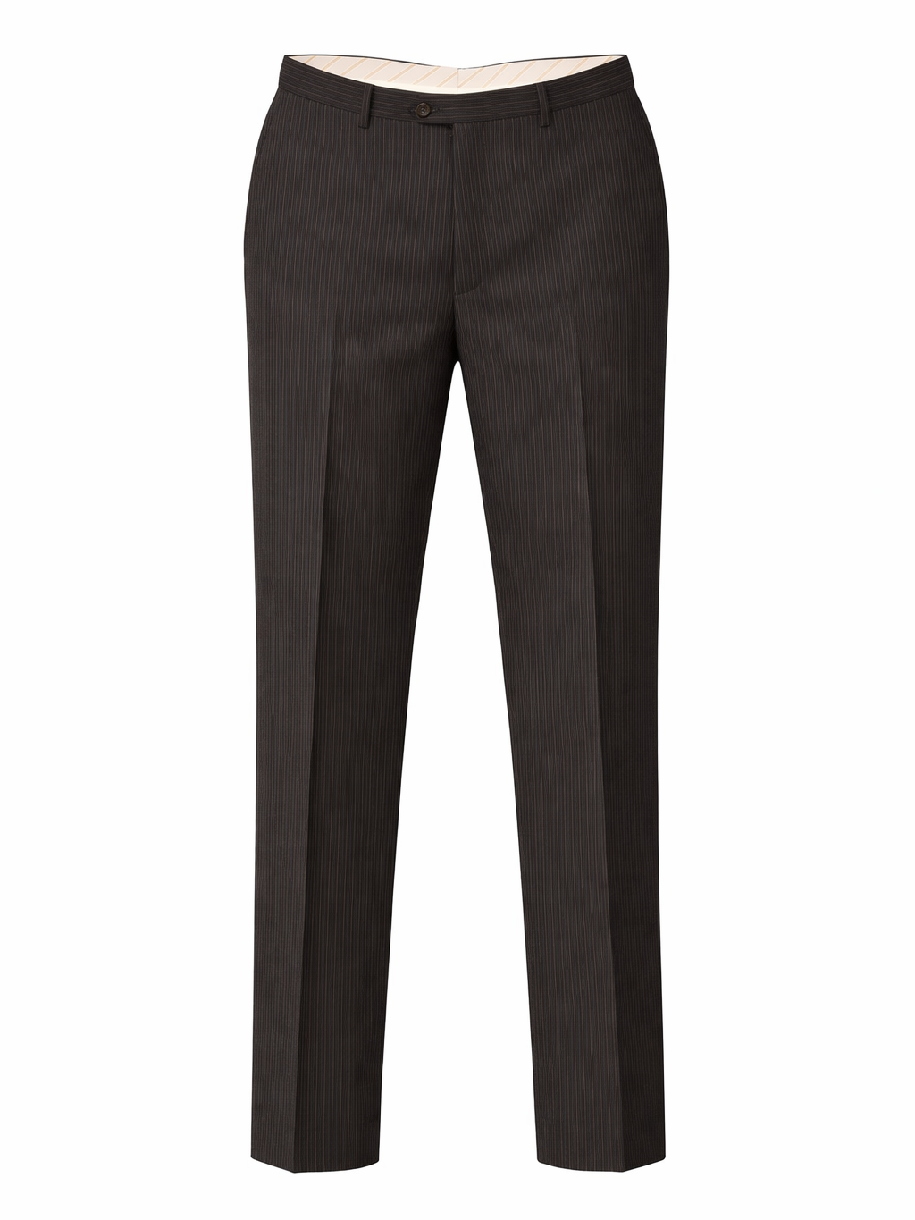 SIR WILSON Torino Sport by Tagliatore Dark Brown Striped Wool Super 110's Suit