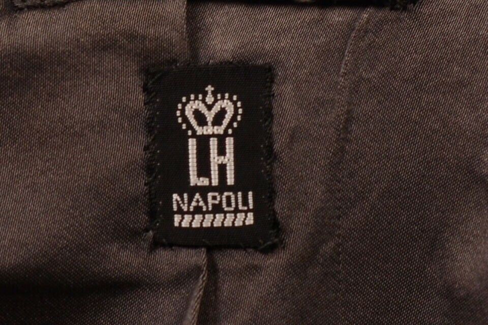 RUBINACCI LH Hand Made Bespoke Gray Wool Blazer Jacket EU 56 US 46