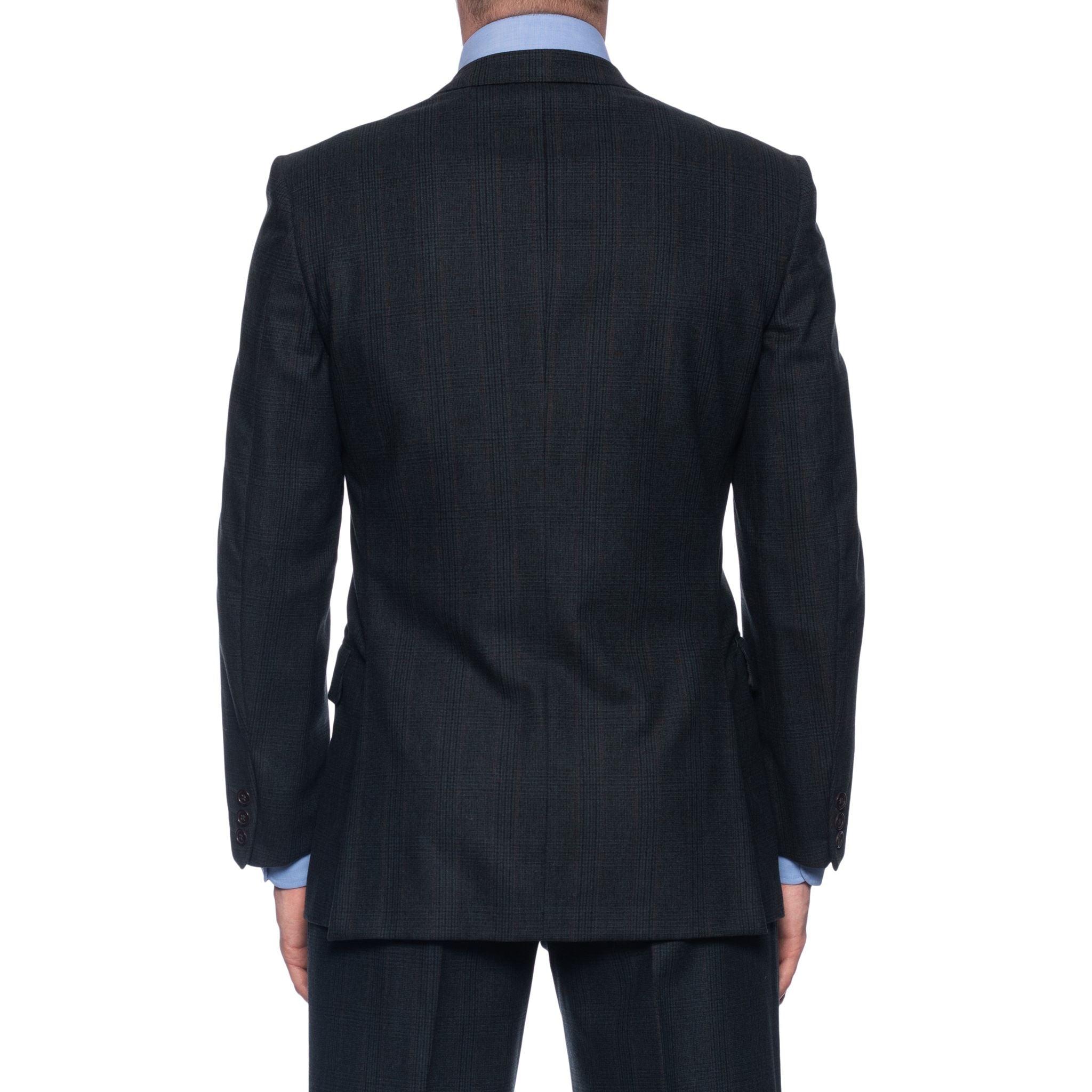 SERGIO PELLARI Green Plaid Ermenegildo Zegna Wool Suit EU 48 NEW US 38