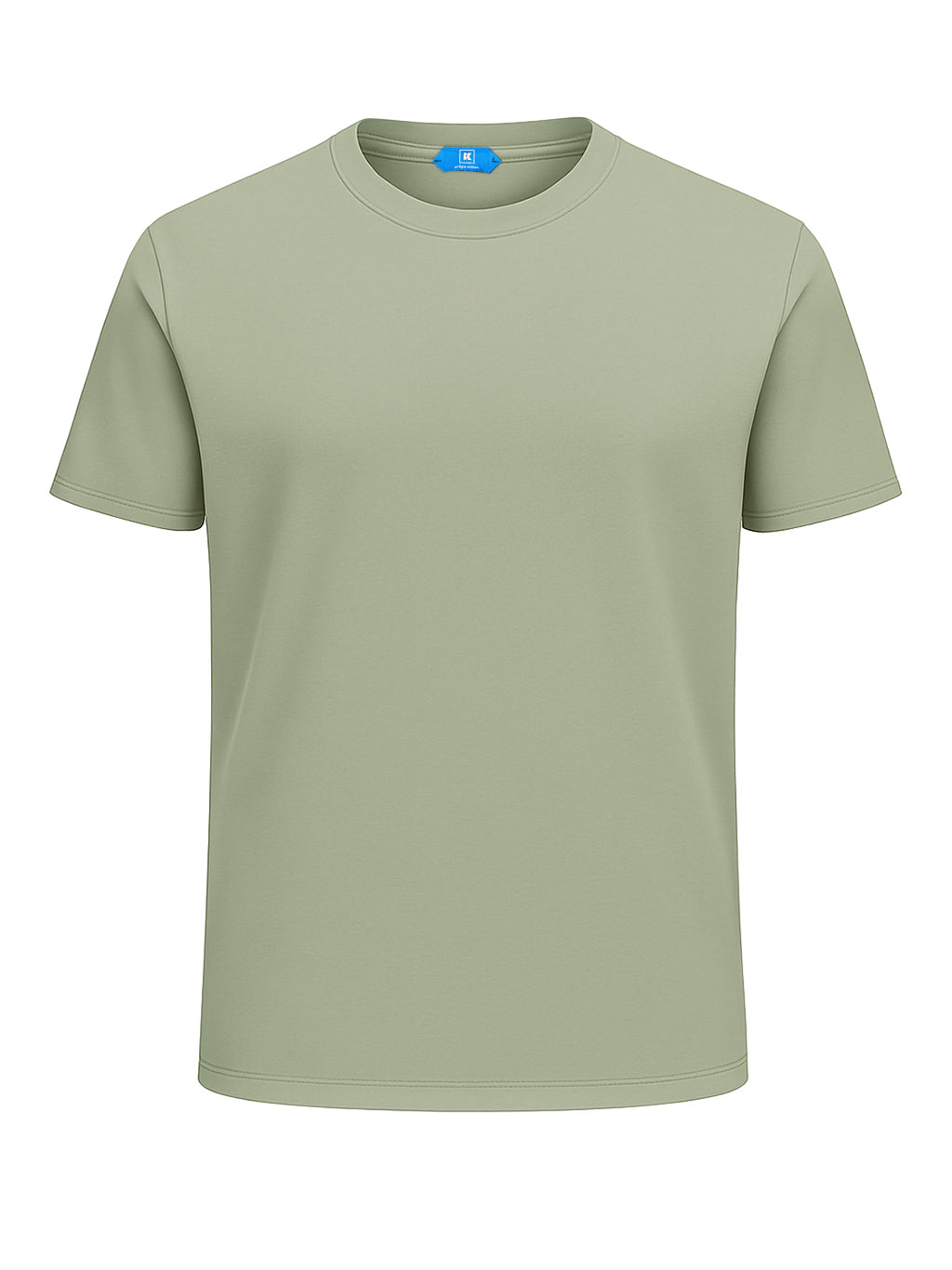 KITON KIRED "Kiss" Green Exclusive Crepe Cotton Short Sleeve T-Shirt