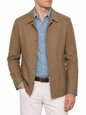 PIETRA SALATA Napoli "Ralph" Beige Linen Jacket NEW L