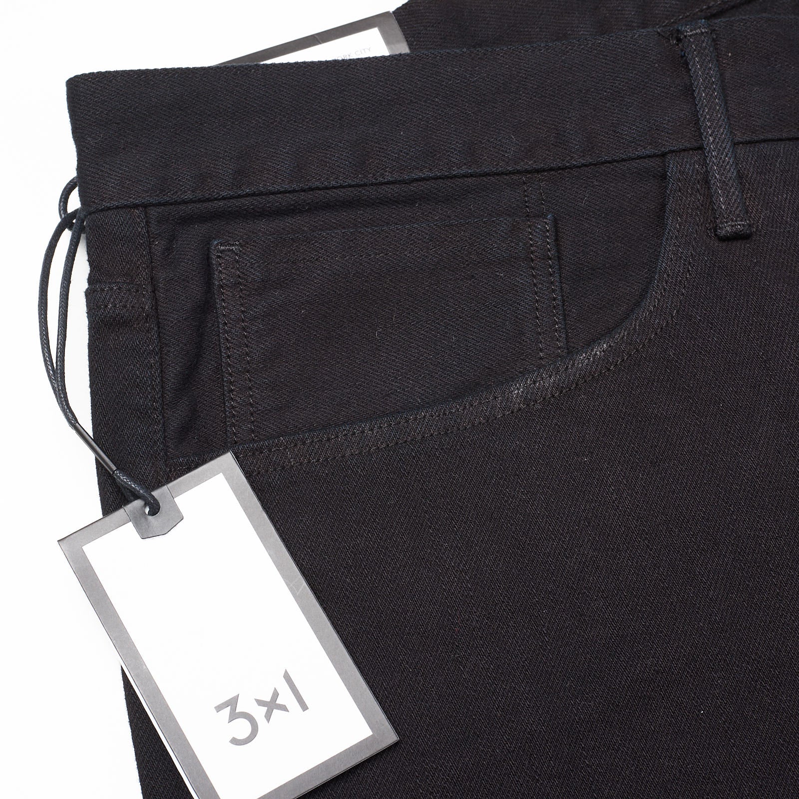 3x1 NYC M3 Black Denim Straight Fit Jeans Pants Garment Dyed US 36 NEW 3X1