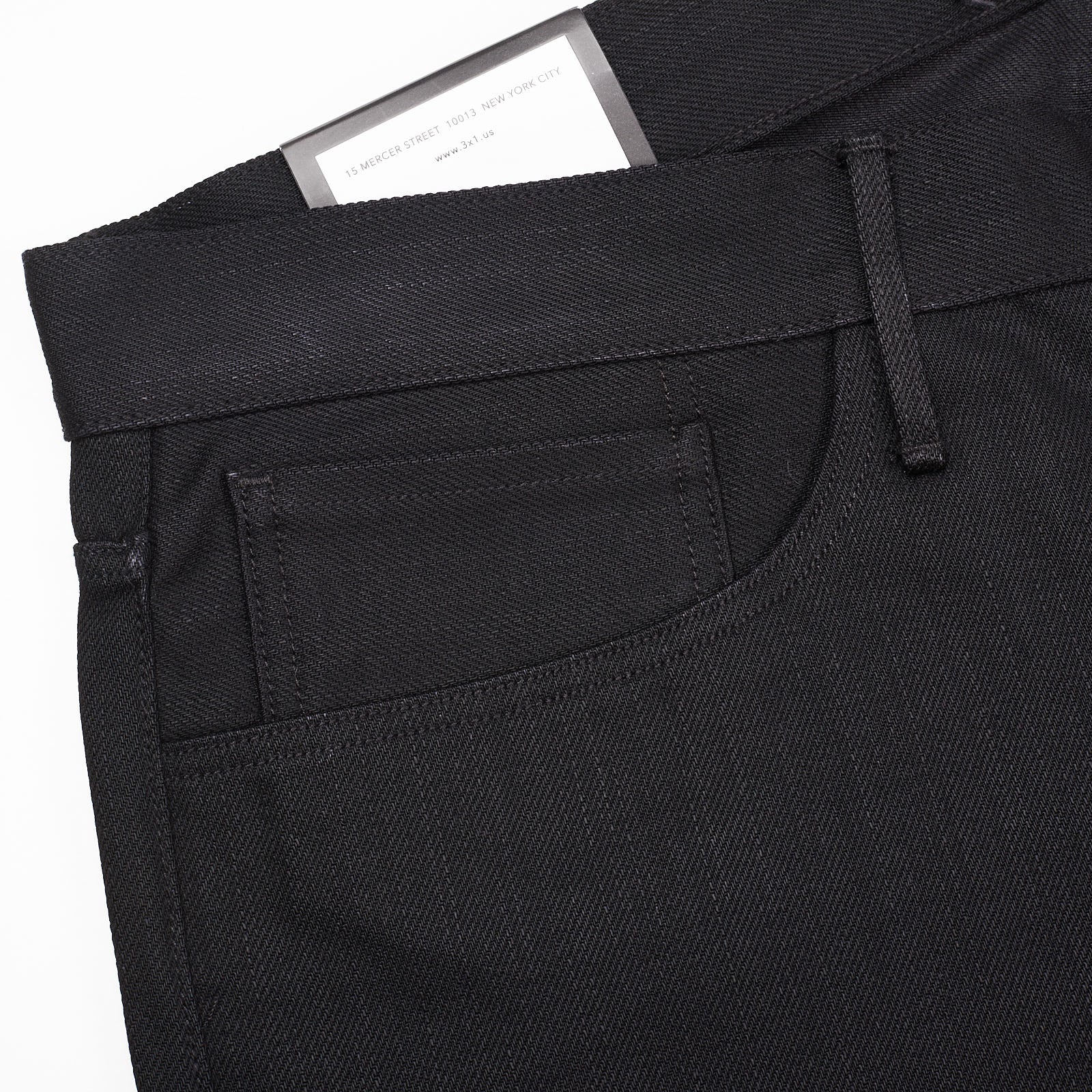 3x1 NYC M5 Black Denim Selvedge Straight Fit Jeans Pants US 36 NEW 3X1