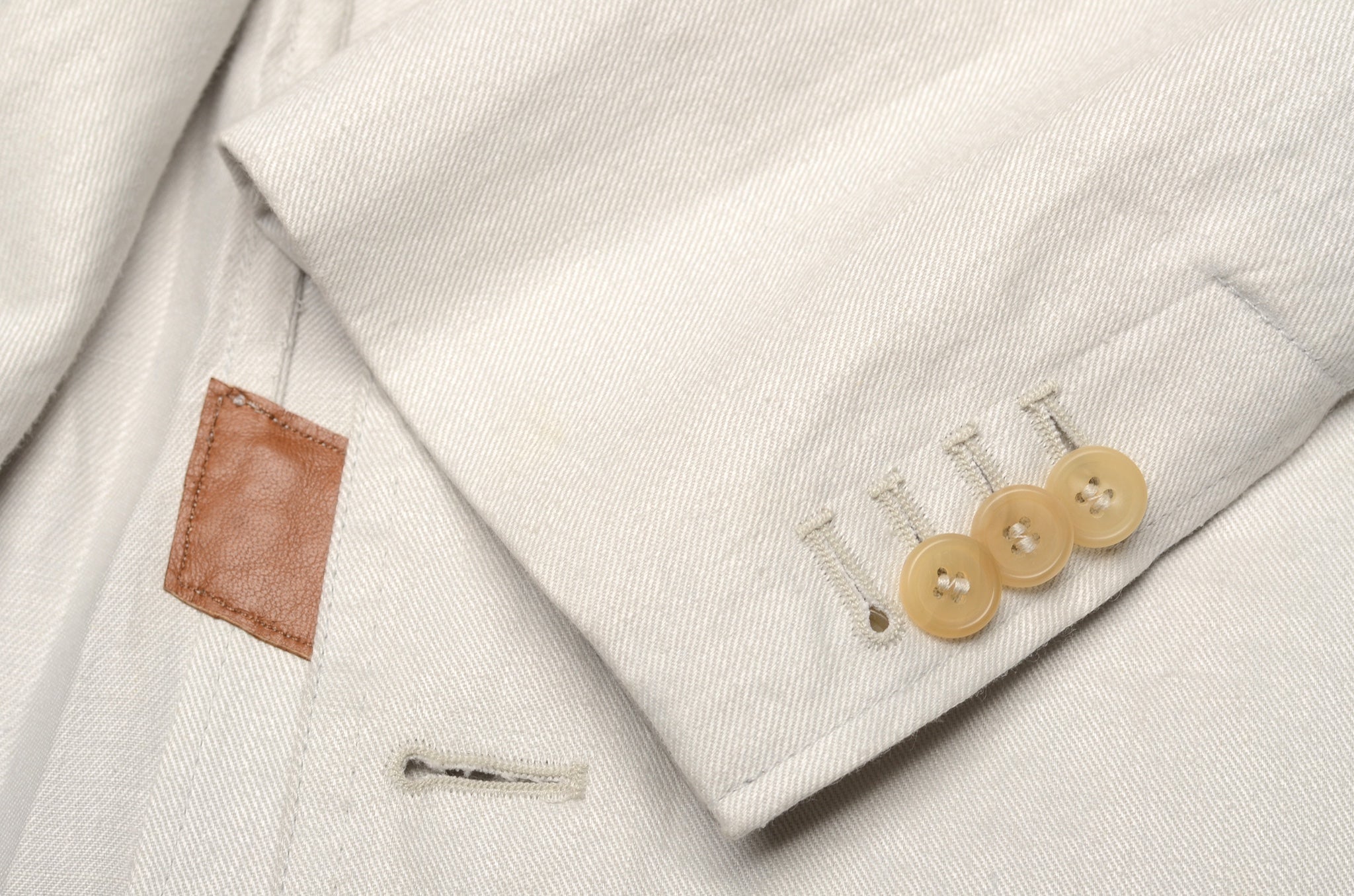 D'AVENZA Light Gray Cotton Silk Unlined Field Jacket