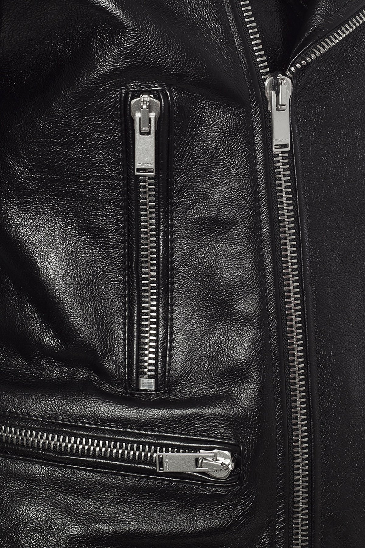 SAINT LAURENT Paris Black Leather L01 Motorcycle Jacket