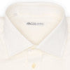 VANNUCCI White Pinpoint Oxford Cotton French Cuff Dress Shirt US 15 NEW EU 38