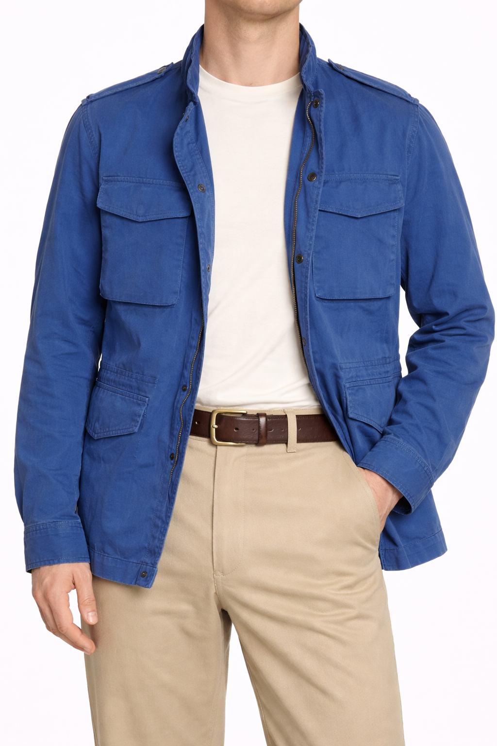 PIETRA SALATA Napoli "Sahara" Blue Washed Field Jacket
