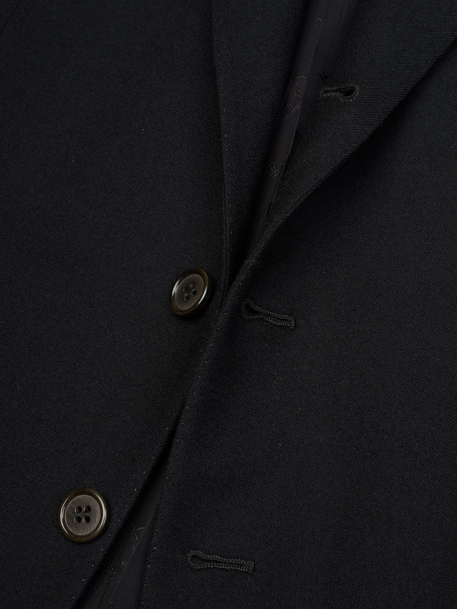 ABLA for Sir Wilson Handmade Black Wool Business Suit