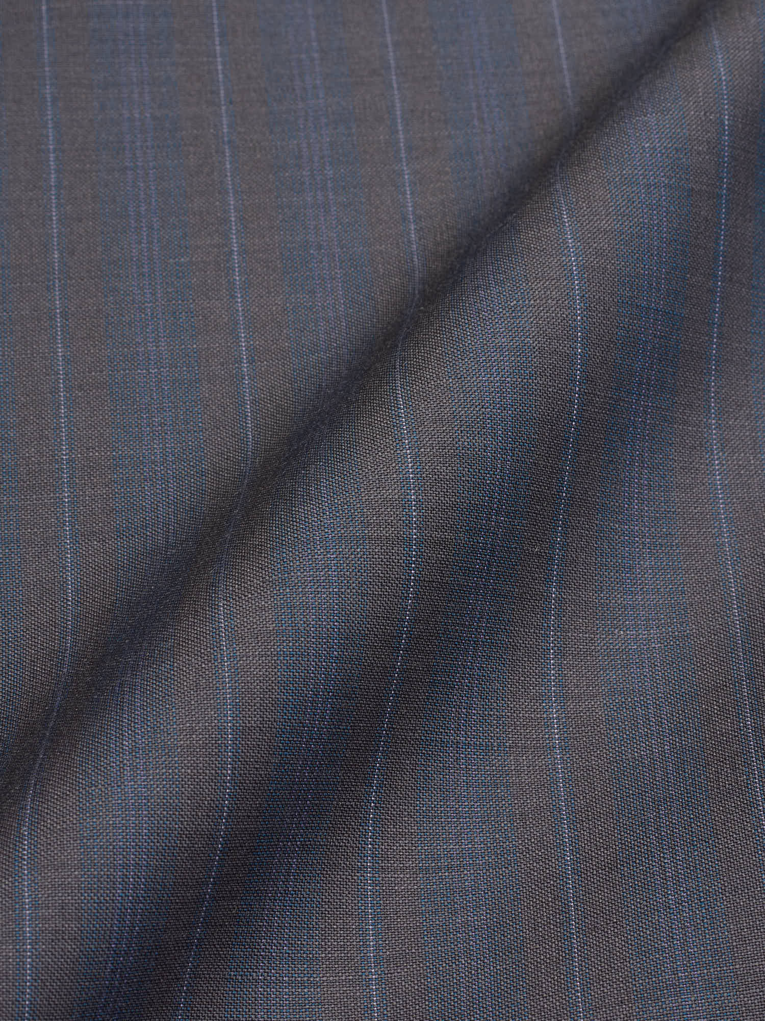ABLA for Sir Wilson Handmade Blue Striped Wool–Mohair Business Suit
