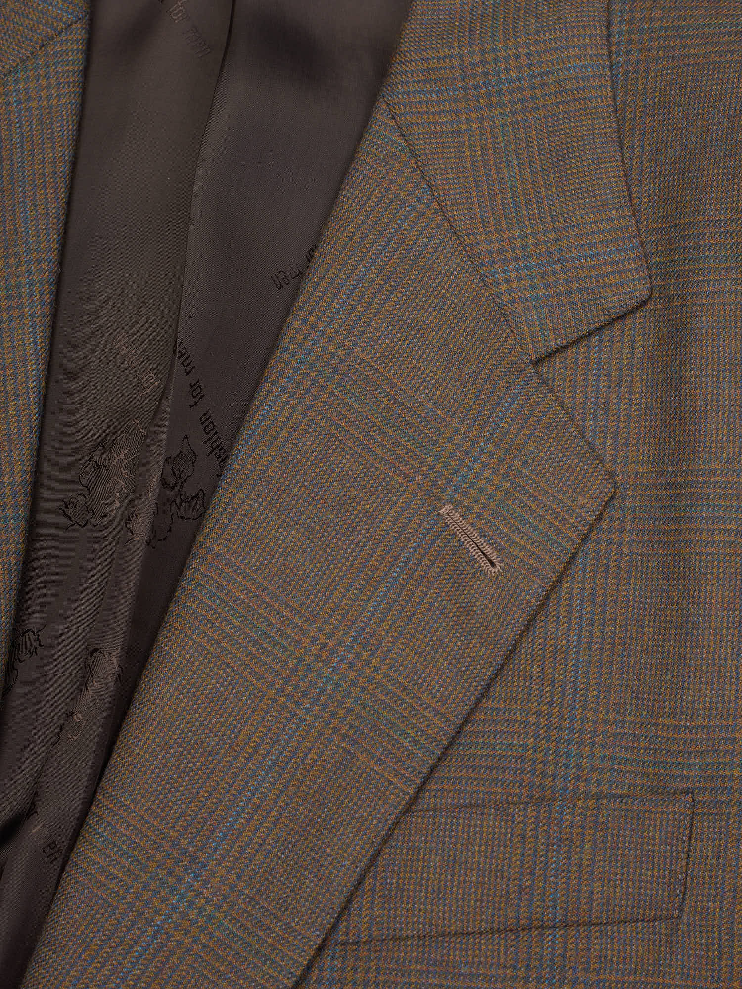 ABLA for Sir Wilson Handmade Brown Prince of Wales Australian Wool Suit